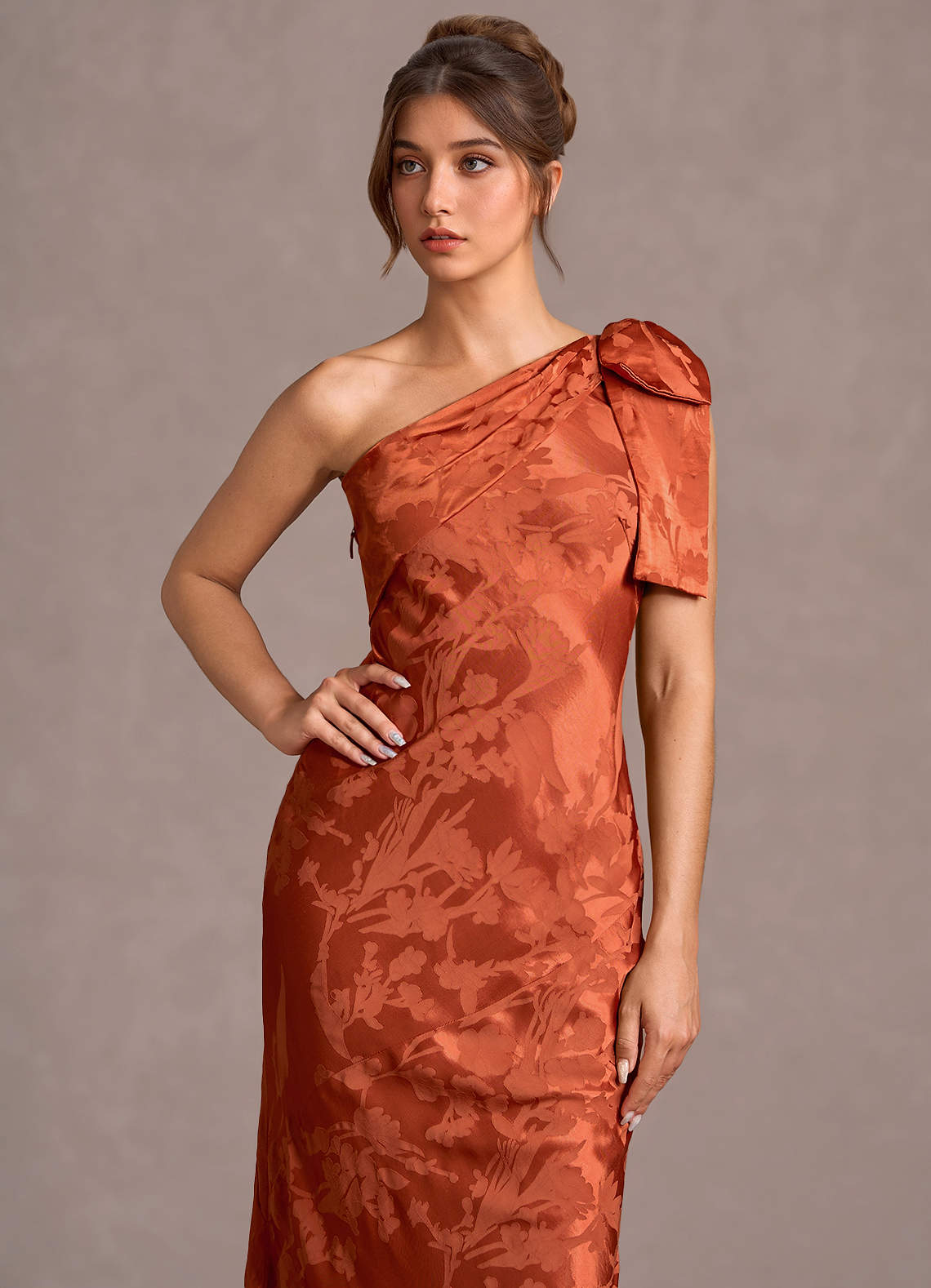 Queniva Rust Maxi Dress Queniva Rust Maxi Dress