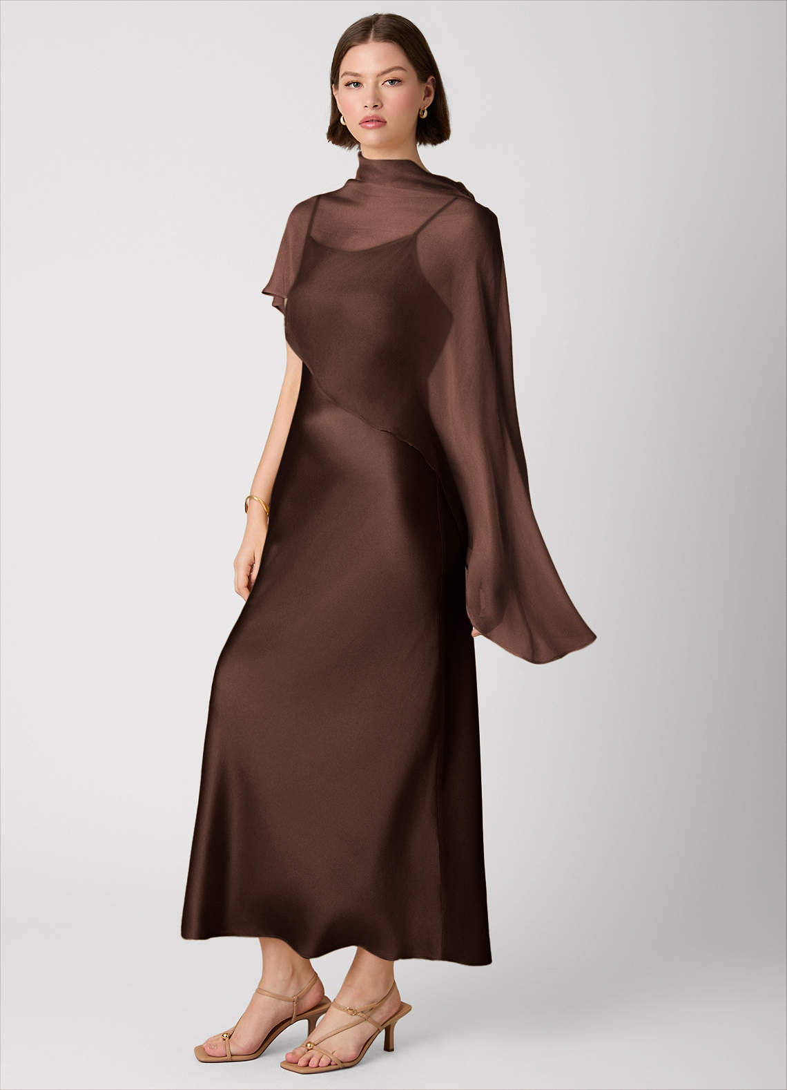 long flowy silk dresses Goddess Dress ⋙ Handwoven Raw Silk, White Dress For Women main image 1
