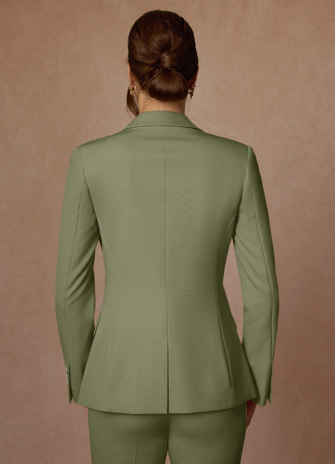 front Kennedy Pistachio Structured Stretch Blazer