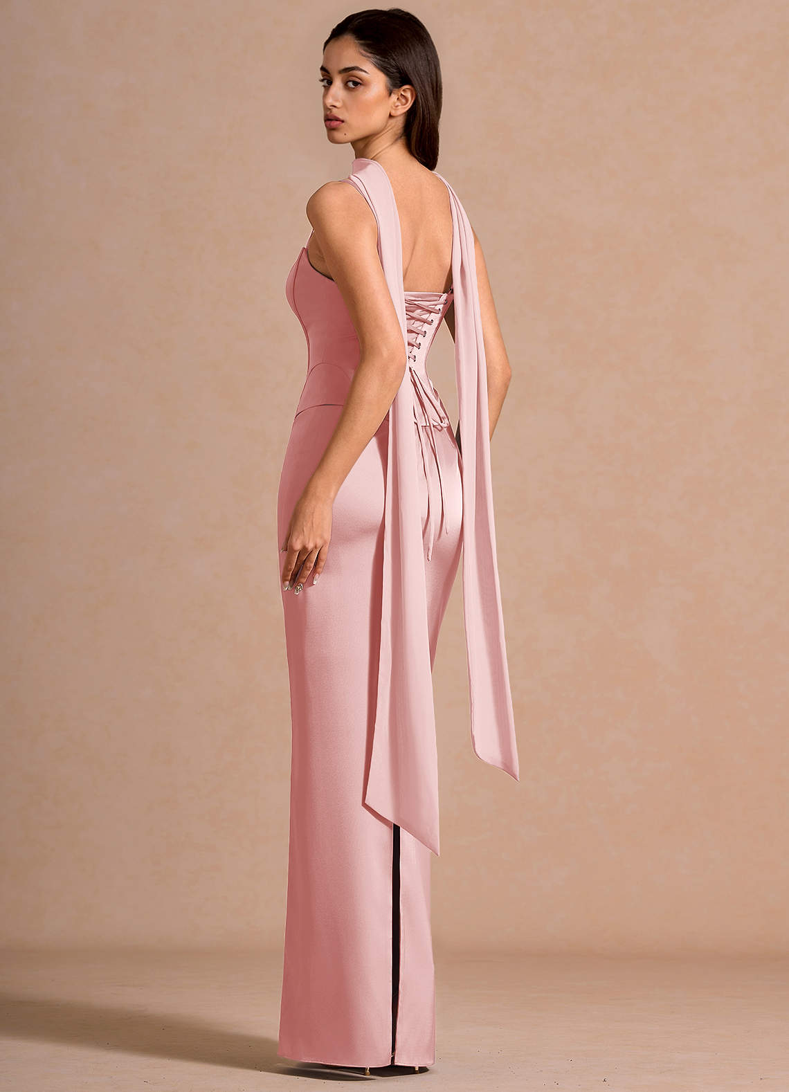 tansy satin charmeuse maxi dress Bhldn Tansy Satin Charmeuse Maxi Dress In Green