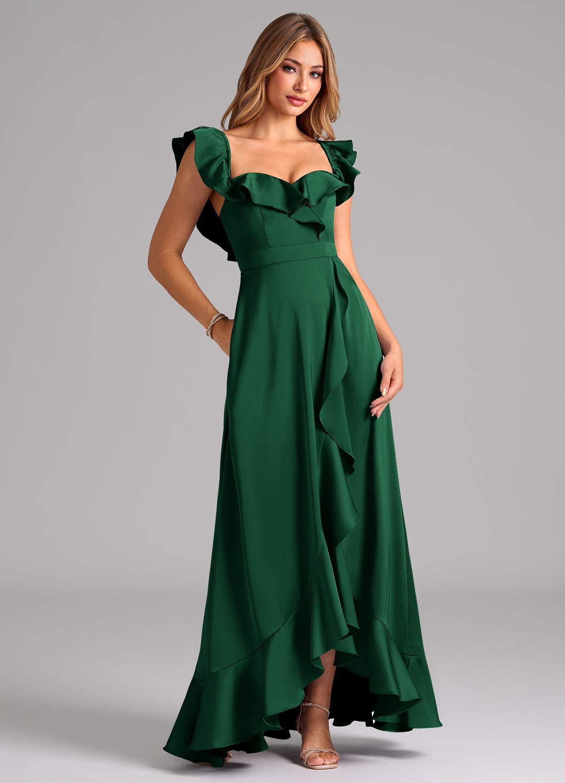green convertible bridesmaid dress Made in USA Emerald green Infinity Dress Bridesmaid Convertible Dress main image 0