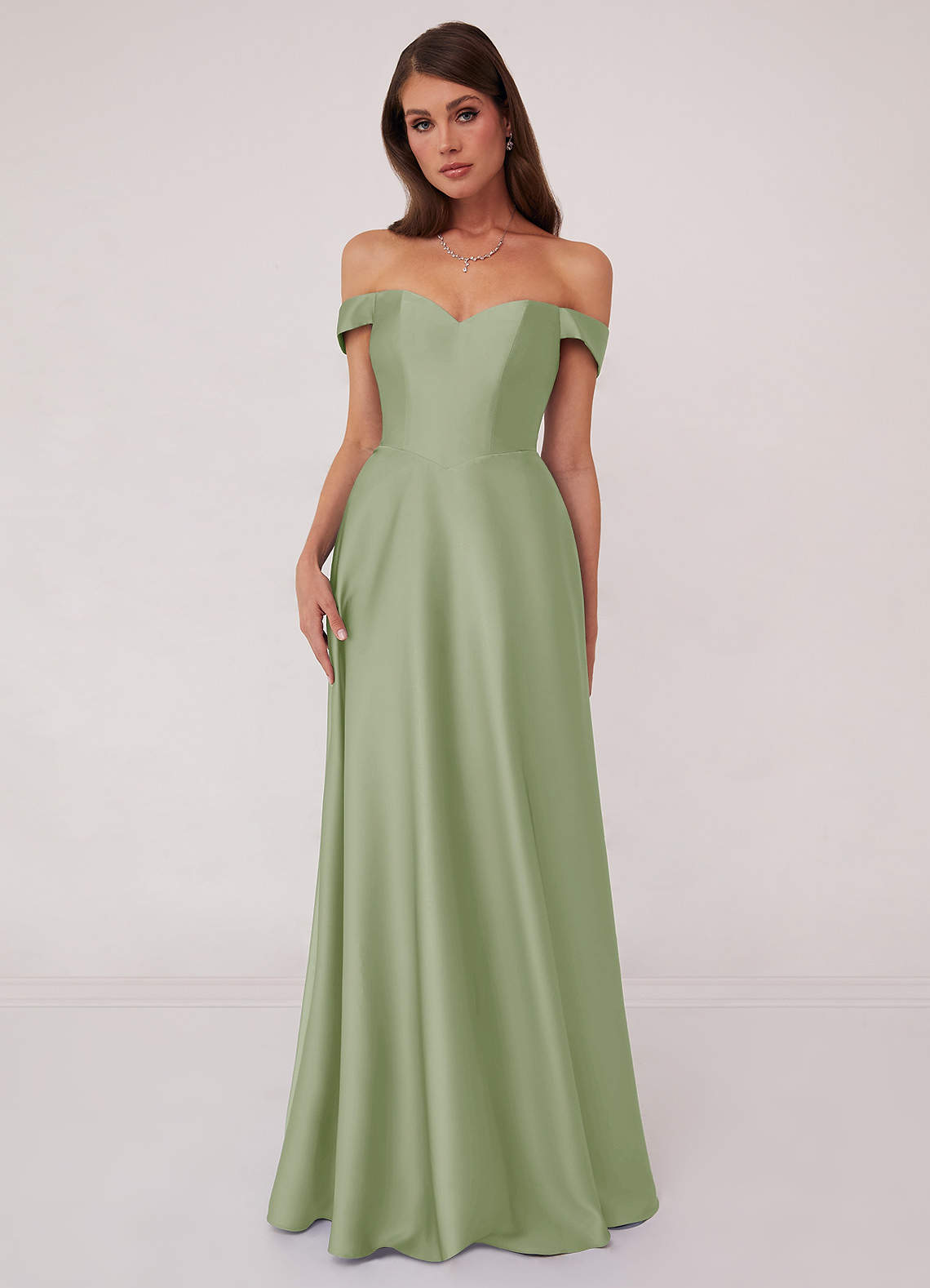 Evening Gown Light Green Dress Uk Barbie X Azazie A-Line Off The Shoulder Floor-Length Stretch Satin Bridesmaid Dresses Dusty Sage Evening Gown Light Green Dress Uk Barbie X Azazie A-Line Off The Shoulder Floor-Length Stretch Satin Bridesmaid Dresses Dusty Sage