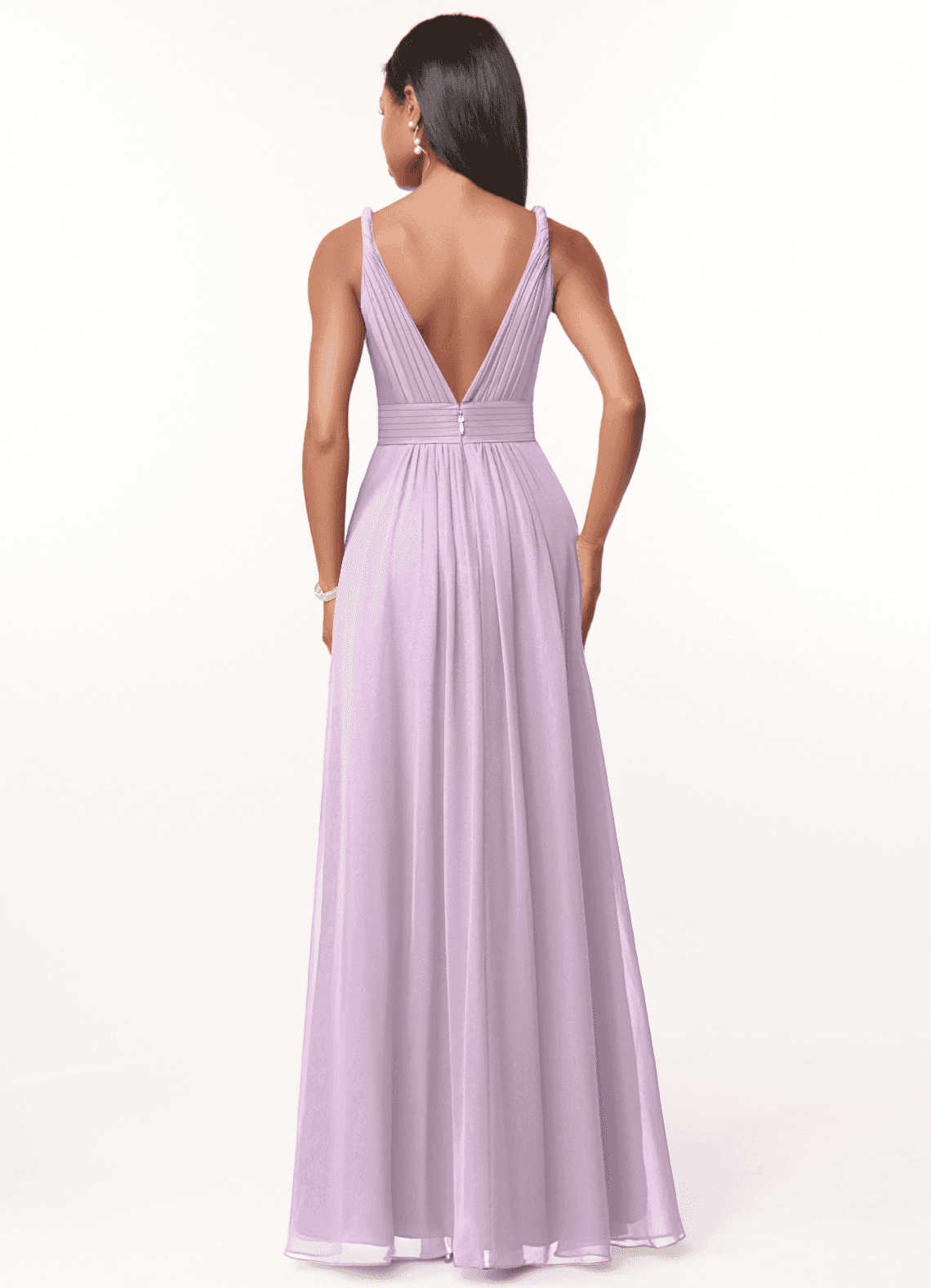terracotta plus size bridesmaid dresses Amazing Short Lace Bridesmaid Dress Linen V-Neck Discount Formal Dress  W/Flowing Layers(BM29035) – DaisyFormals-Bridesmaid and Formal Dresses in  59+ Colors main image 1