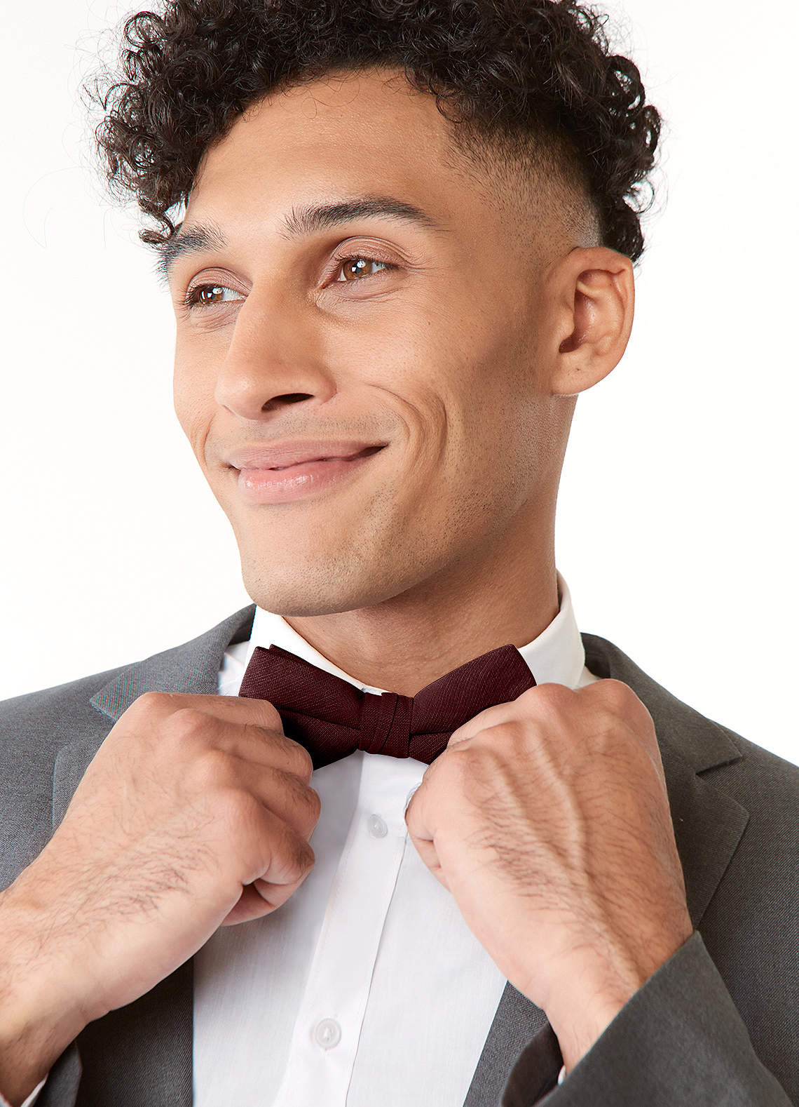 front Katoenen vlinderdas voor heren