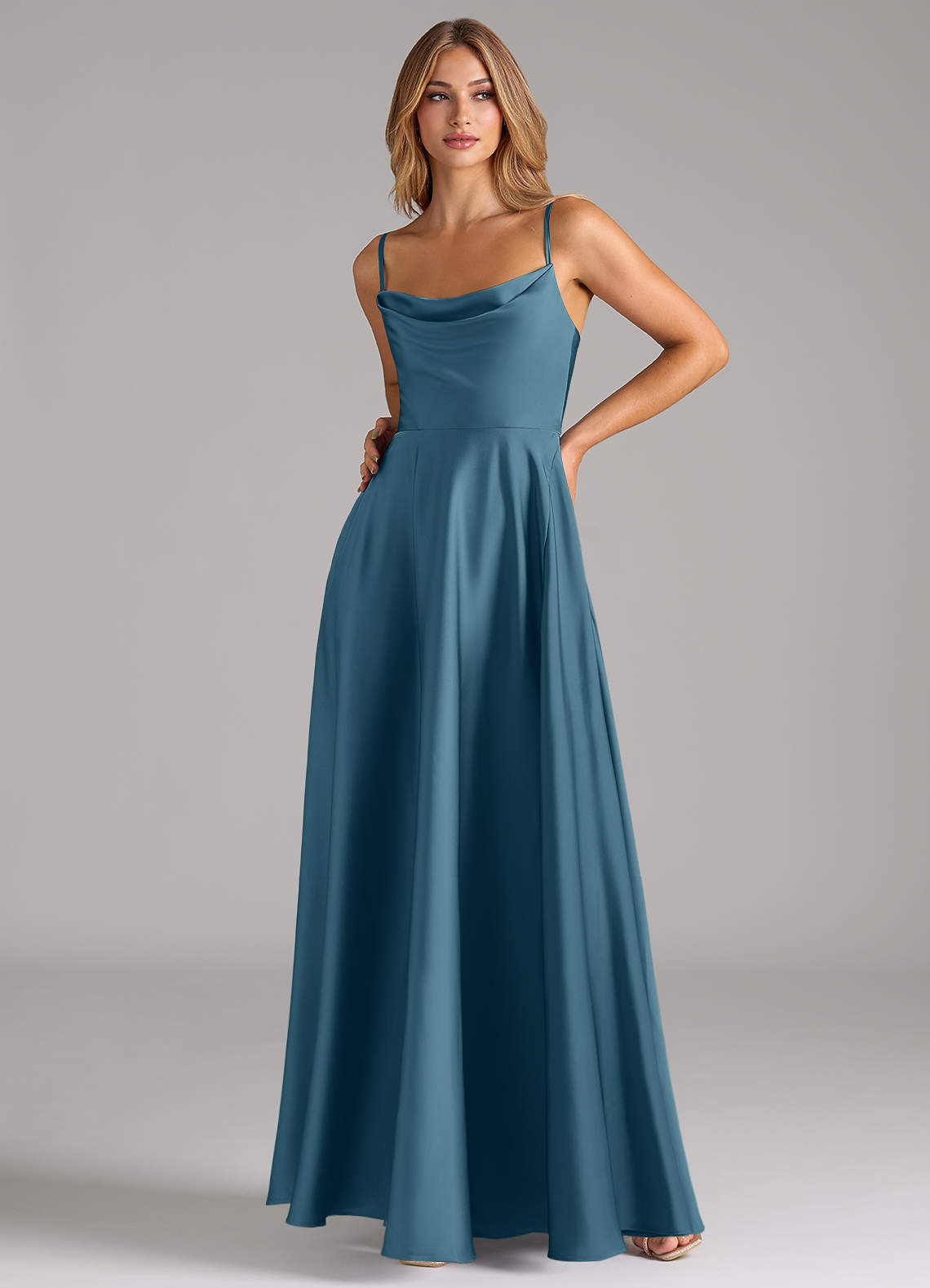 Azazie Elle Bermuda Stretch Satin Bridesmaid Dresses