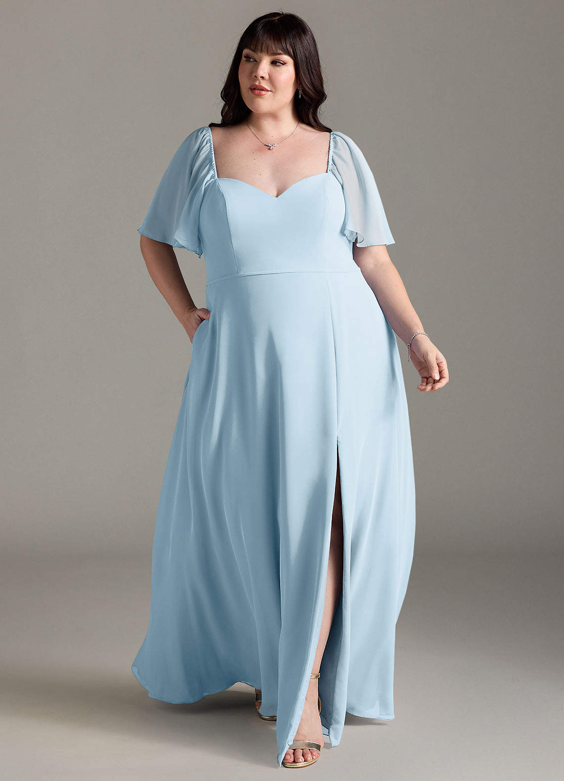 Azazie Chloe Sky Blue Bridesmaid Dresses | Azazie