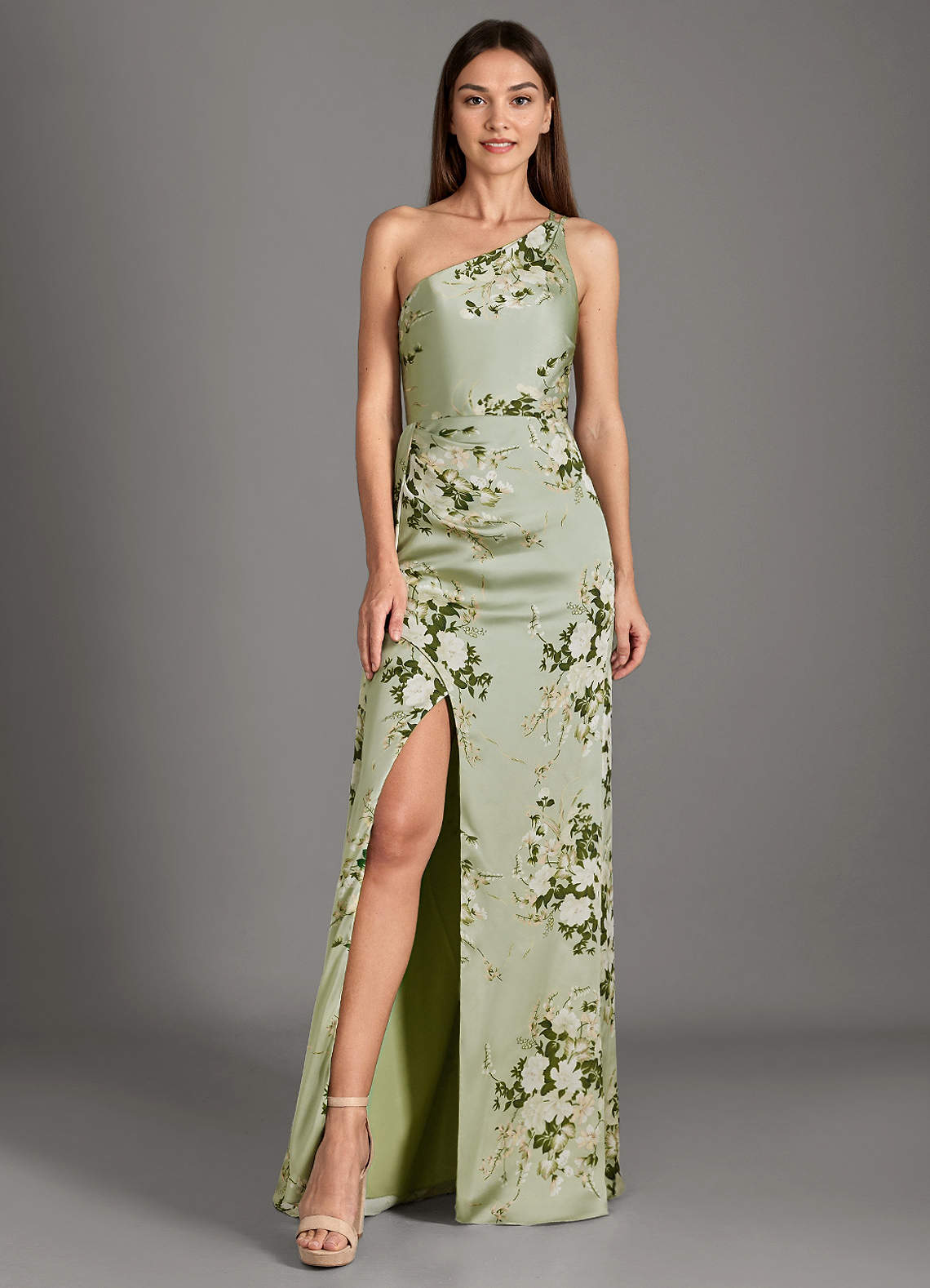 Sexy Solid Color Hook Flower See-Through Strapless Strapless Dresses