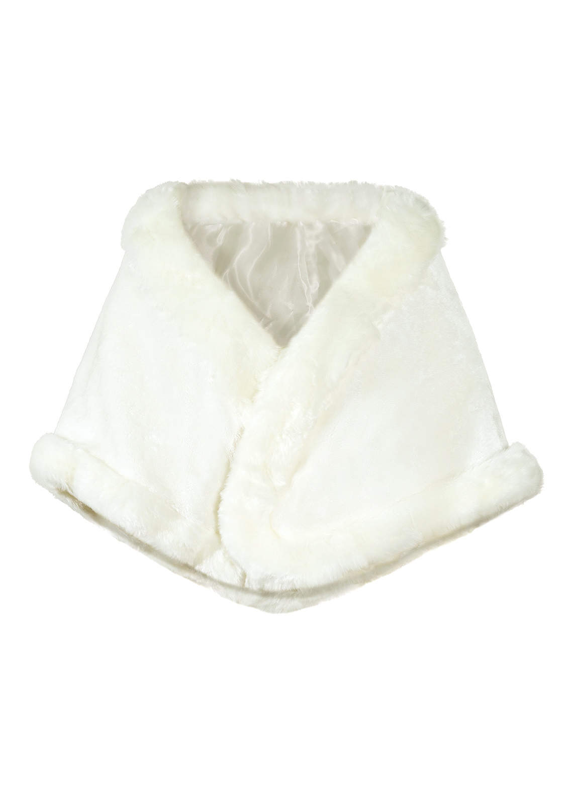 front Charming Faux Fur Wrap