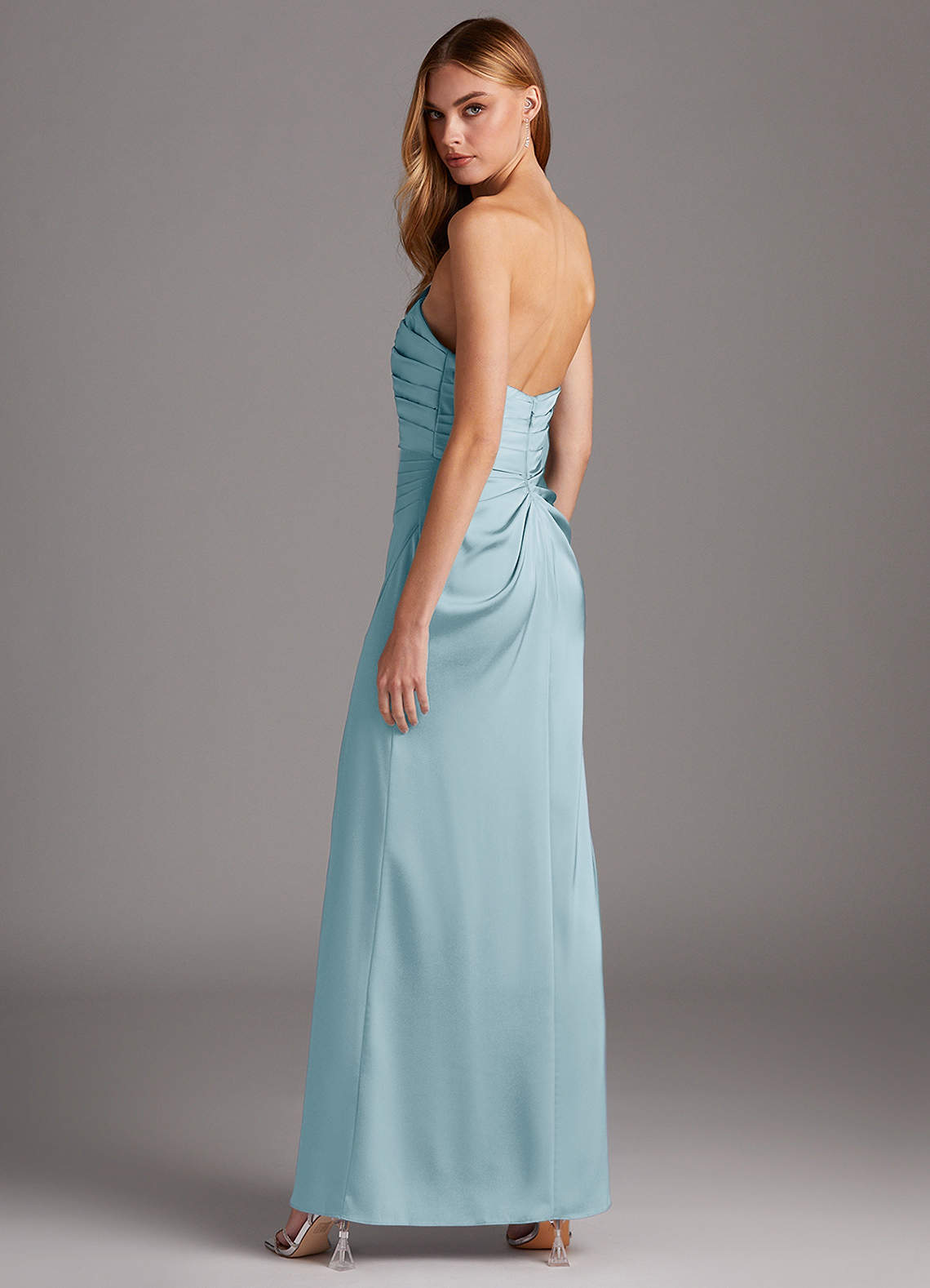 azazie lexie stretch satin dress Azazie Lexie