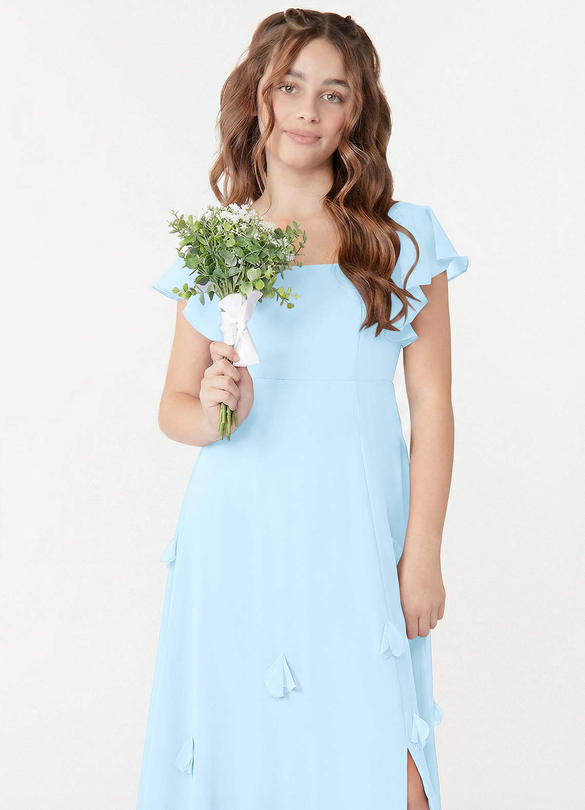 front Azazie Selene Junior Formal Dress