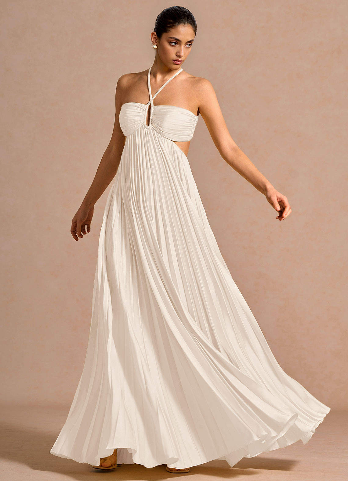 knee length dresses for ladies Josephine Satin and Lace Maxi Dress