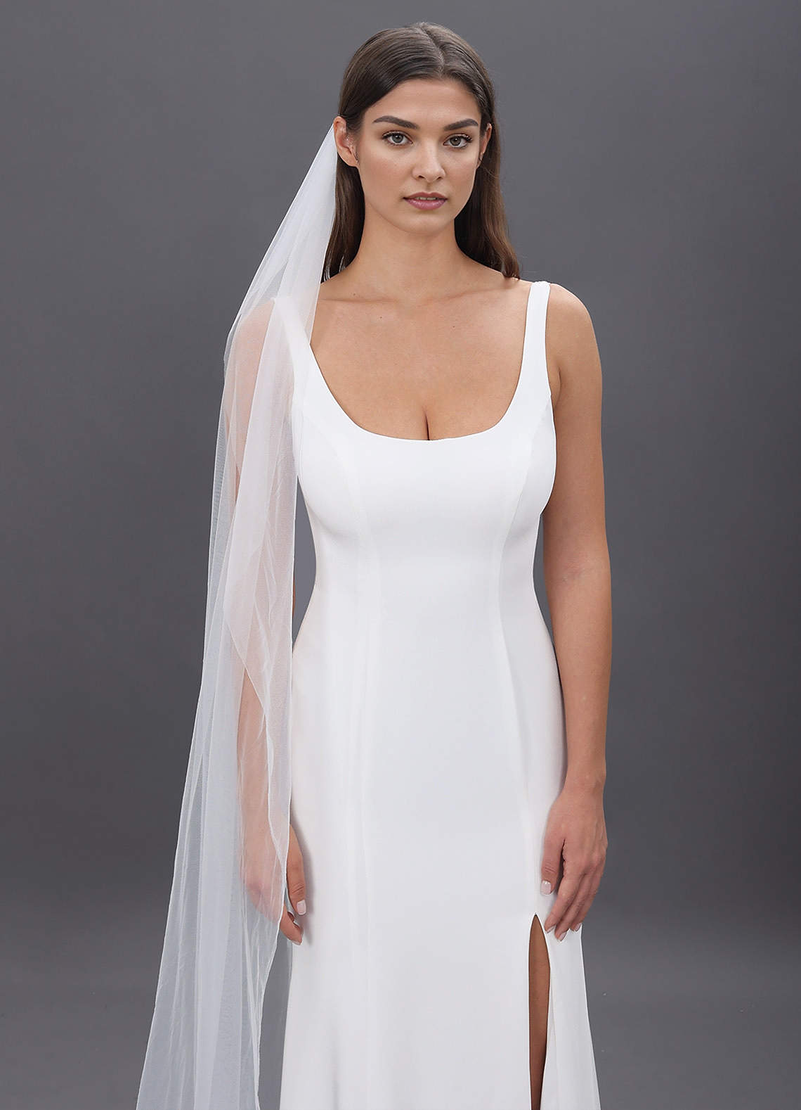 front Talia Cathedral Length Veil