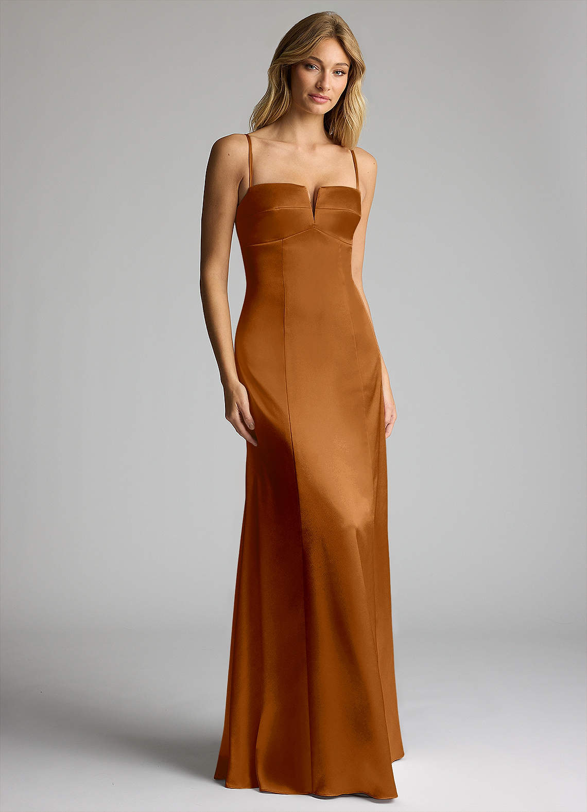 Azazie Kimmie Copper Bridesmaid Dresses | Azazie