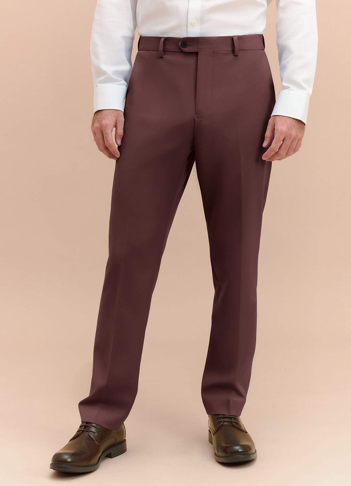 front James Espresso Structured Stretch Suit