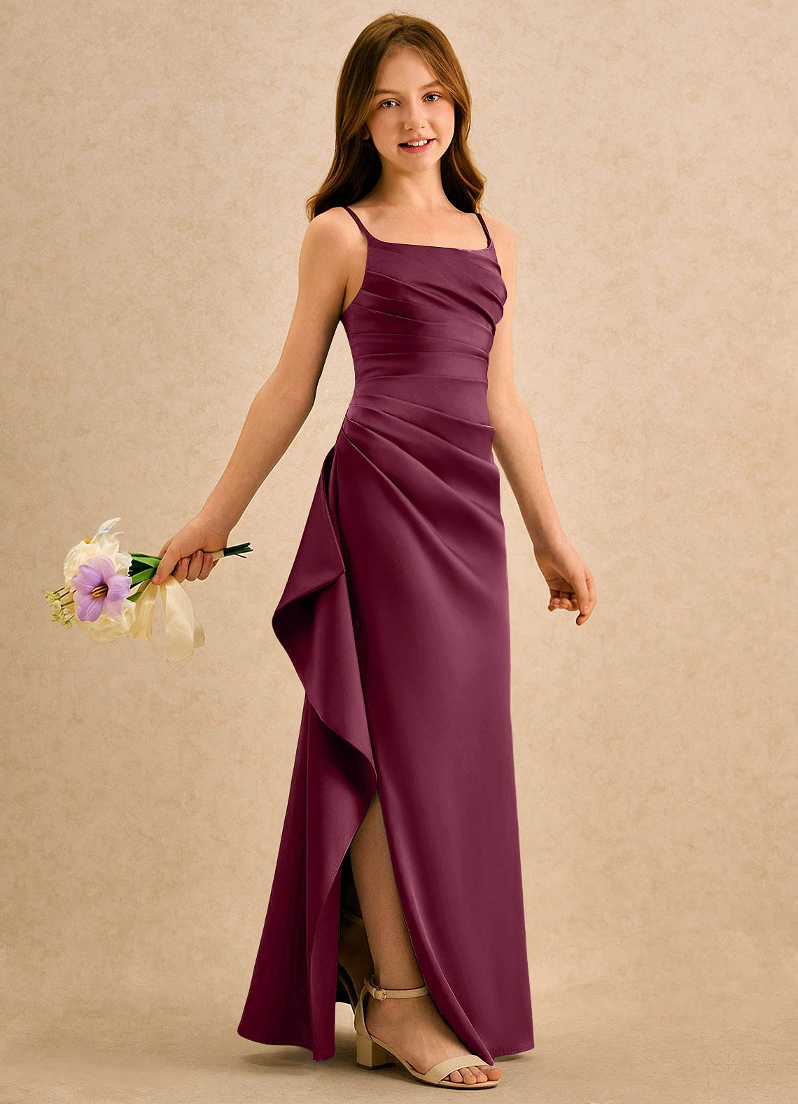 youth formal dresses Amazon.com: MRHUSH Chiffon Bridesmaid Dress for Girls Formal Dresses Aqua Junior  Prom Dresses Kids Teens Flower Girl Dress 2T: Clothing, Shoes & Jewelry