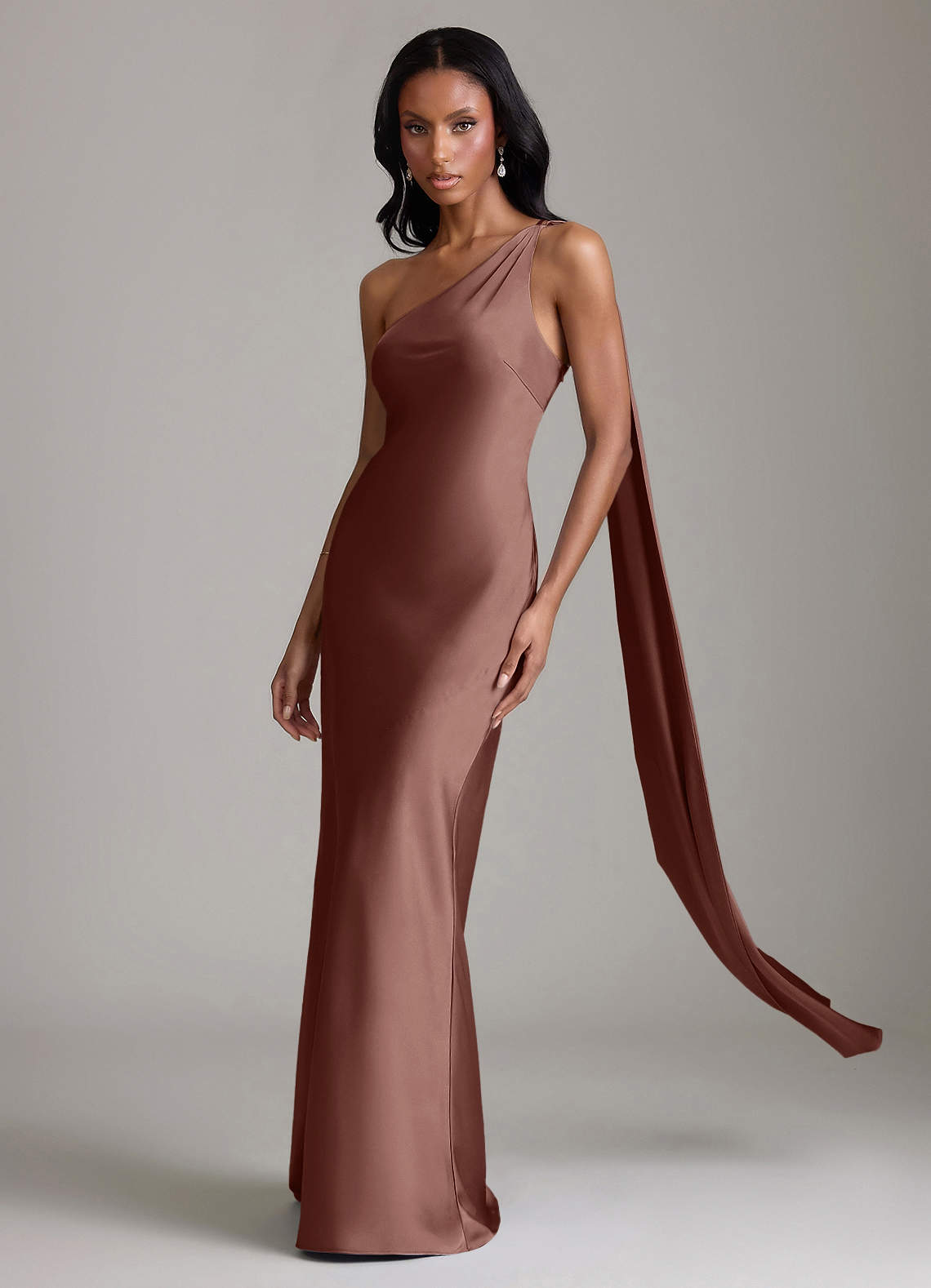 espresso bridesmaid dresses Azazie Juniper Size:5 (Toddler) 3 pack density chiffon JDY - Wrap Mini