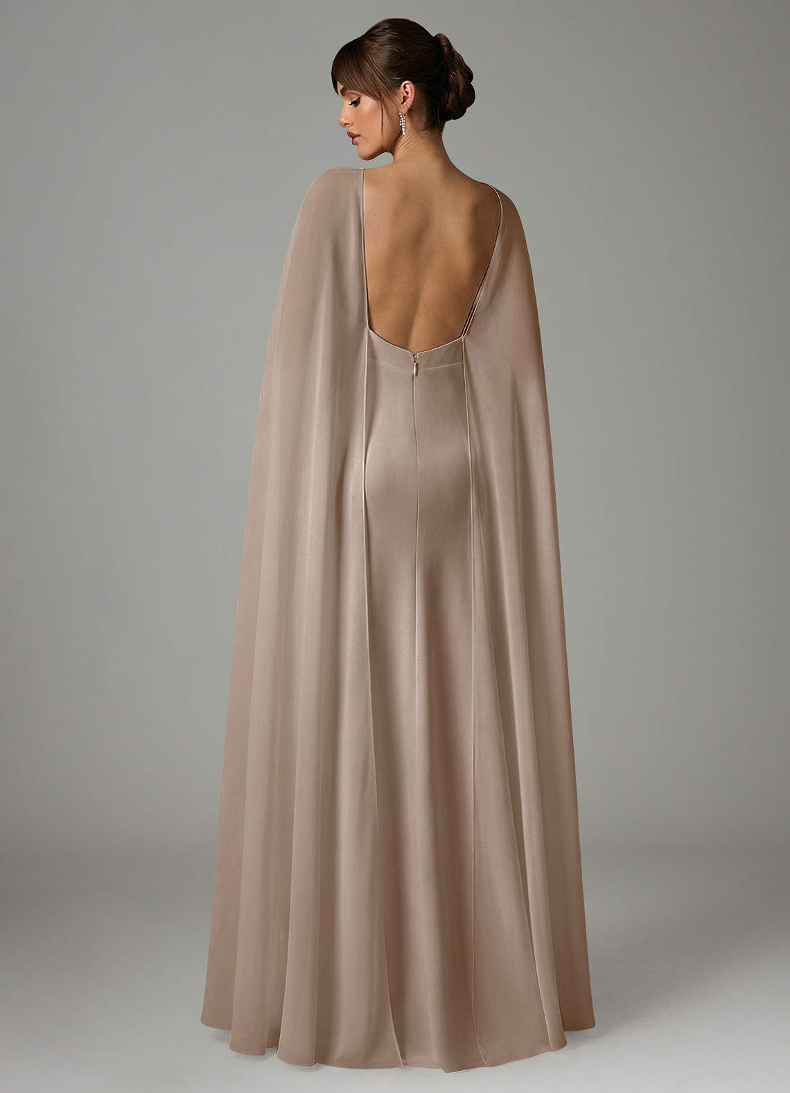 Azazie A-Line V-Neck Floor-Length Chiffon Bridesmaid Dresses