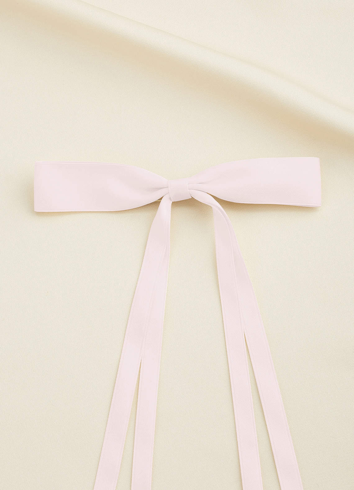 front Satin Bow Hair Clips
