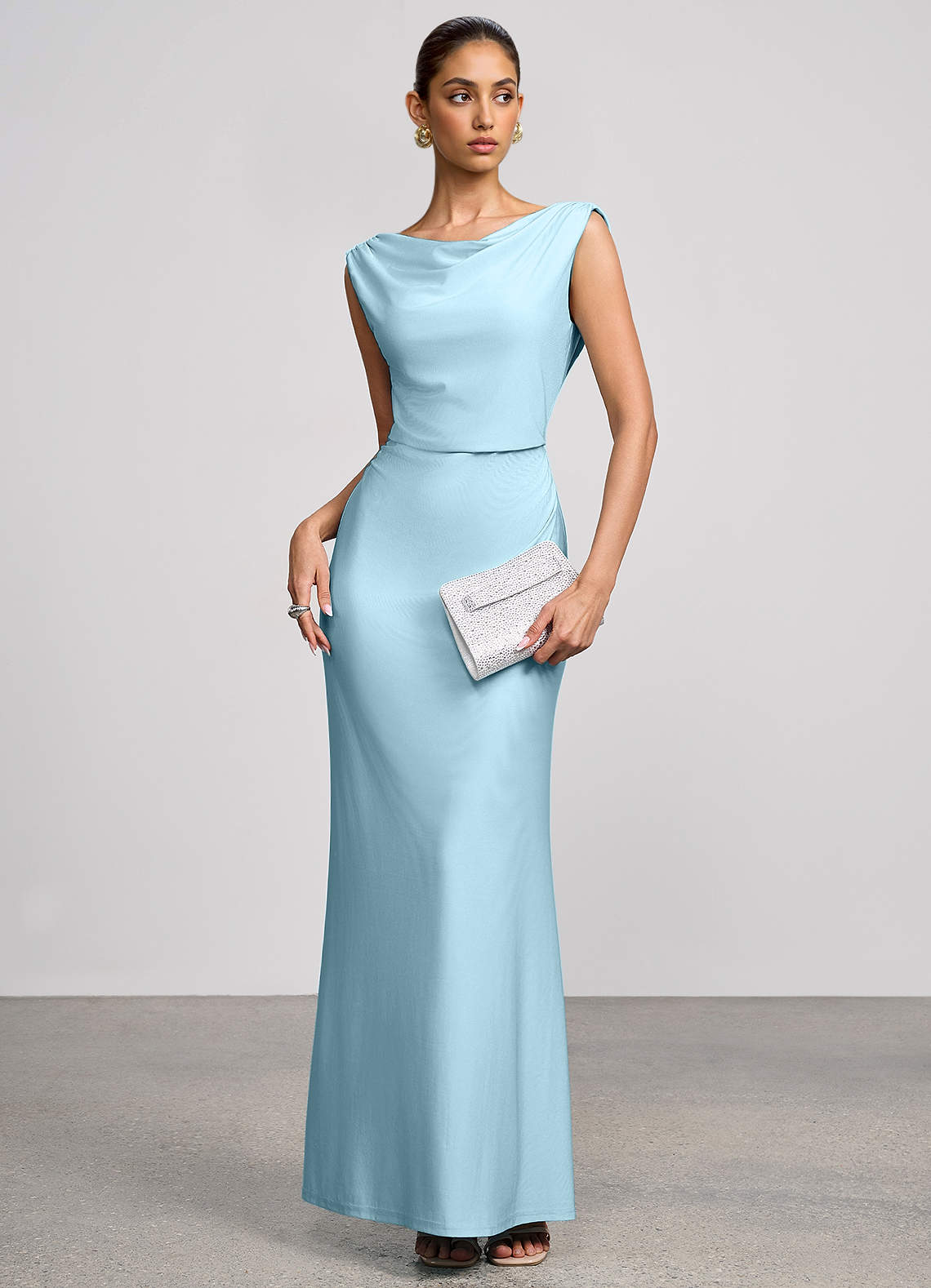 althea maxi dress Azazie Maxi Floor-Length Dresses Mermaid Wedding Guest Formal Semi-Formal Black Tie Dresses Strapless Sky Blue