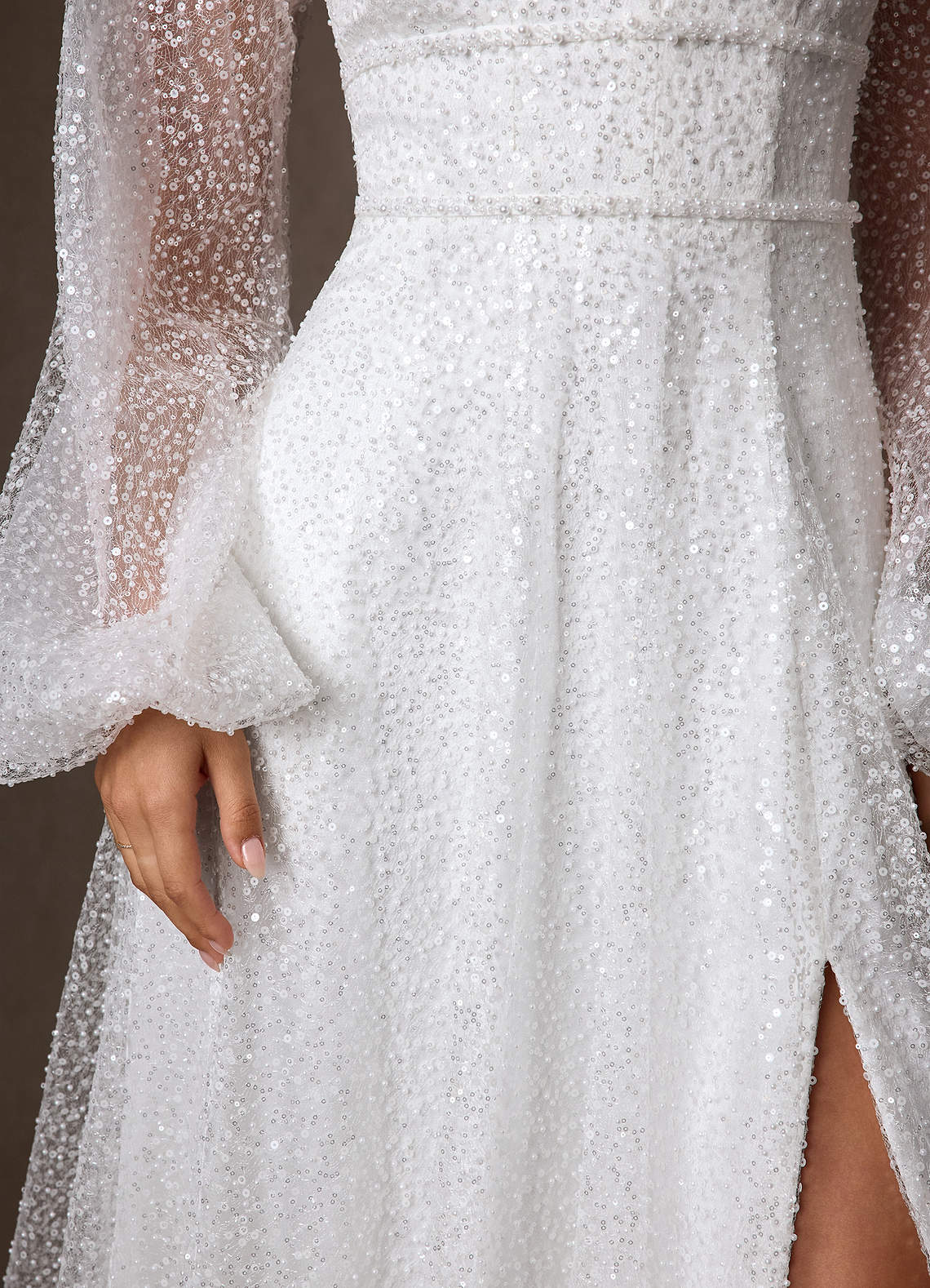 Azazie Gaia Diamond White A-Line V-Neck Beading Dress | Azazie Azazie Gaia Diamond White A-Line V-Neck Beading Dress | Azazie