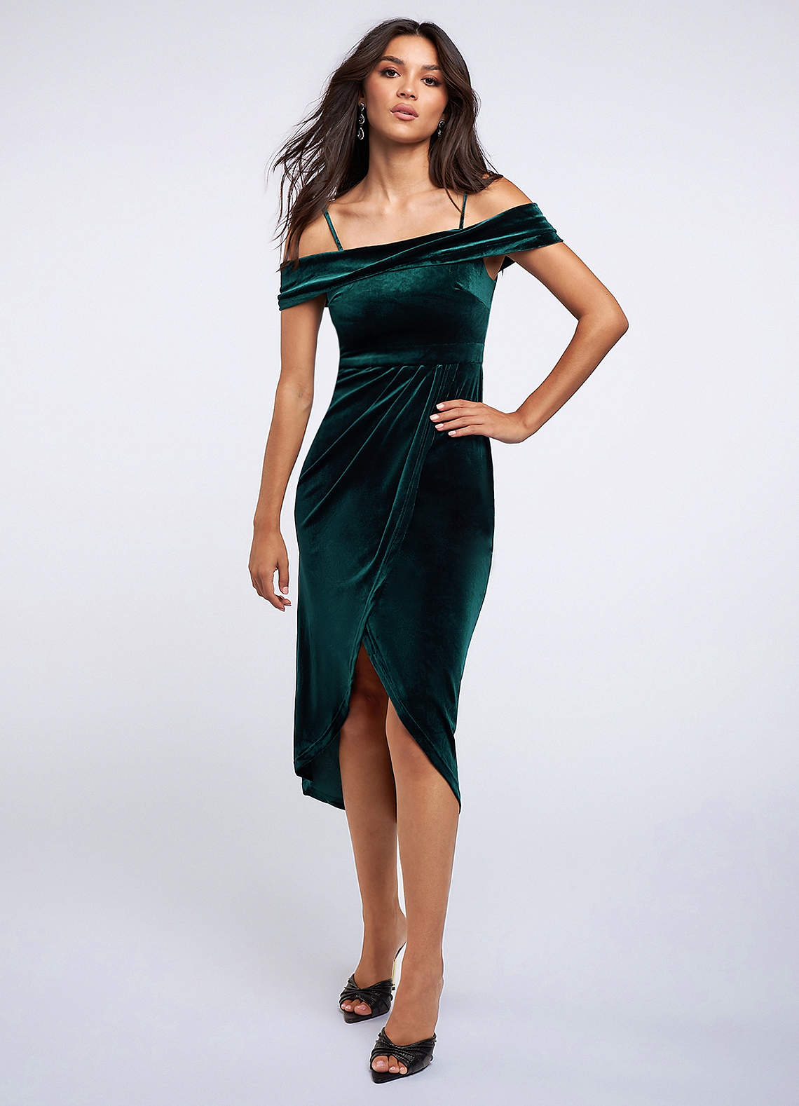 Velvet Evergreen Midi Dress image1