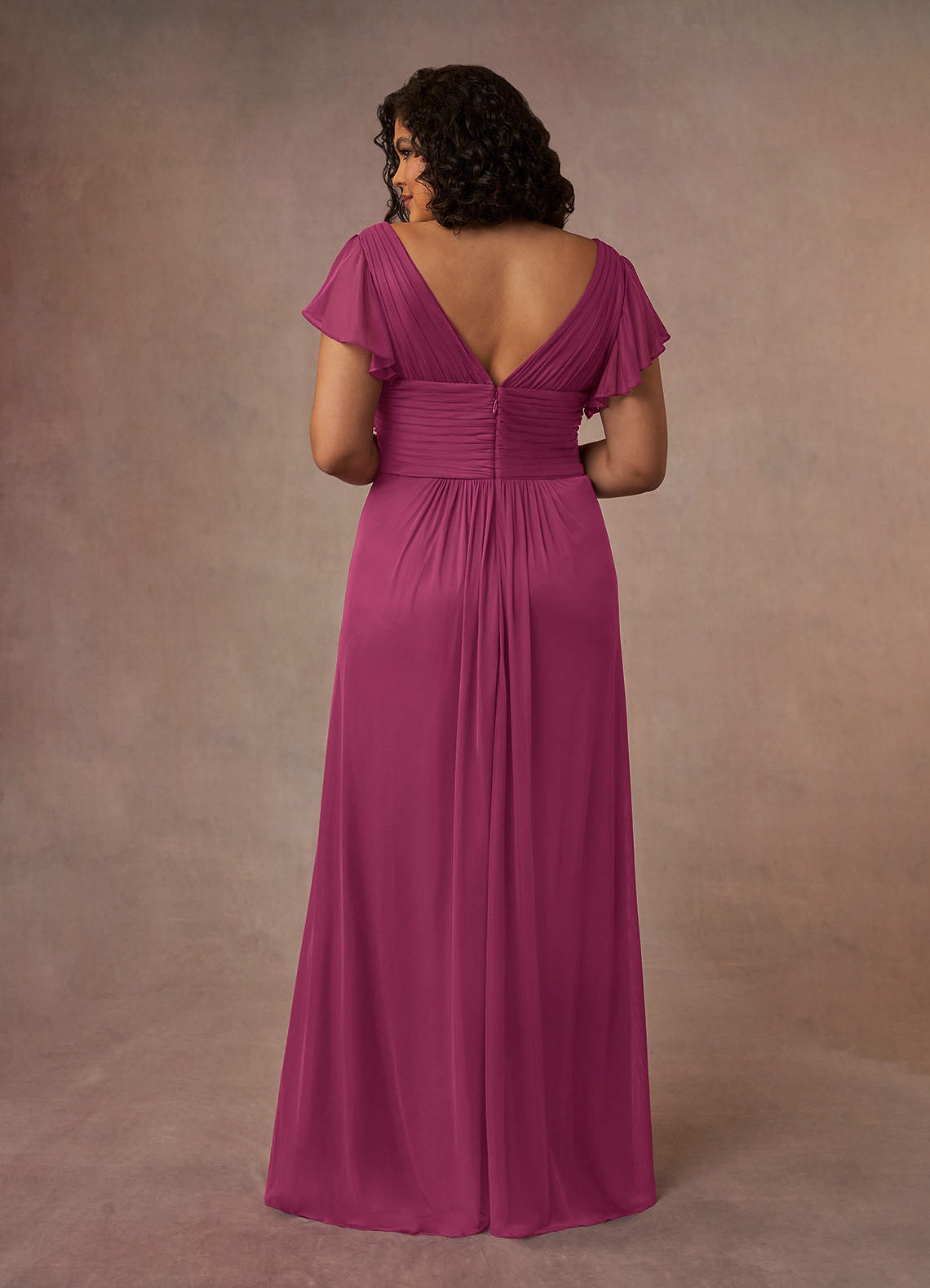 Azazie Reneya Mère de la mariée Robes Robe Trapèze en Maille Plissée Mûre image9