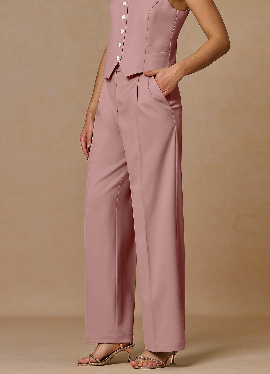 front Rowan Pölyinen Ruusu Refined Weave -tehohousut