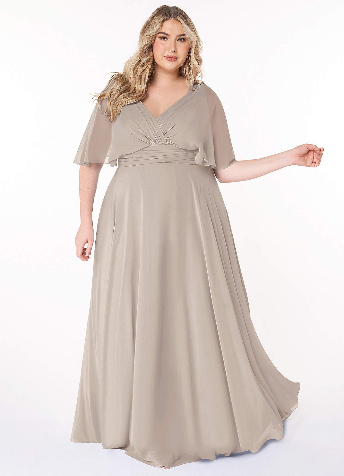 Azazie Pamela Frost Chiffon Bridesmaid Dresses | Azazie