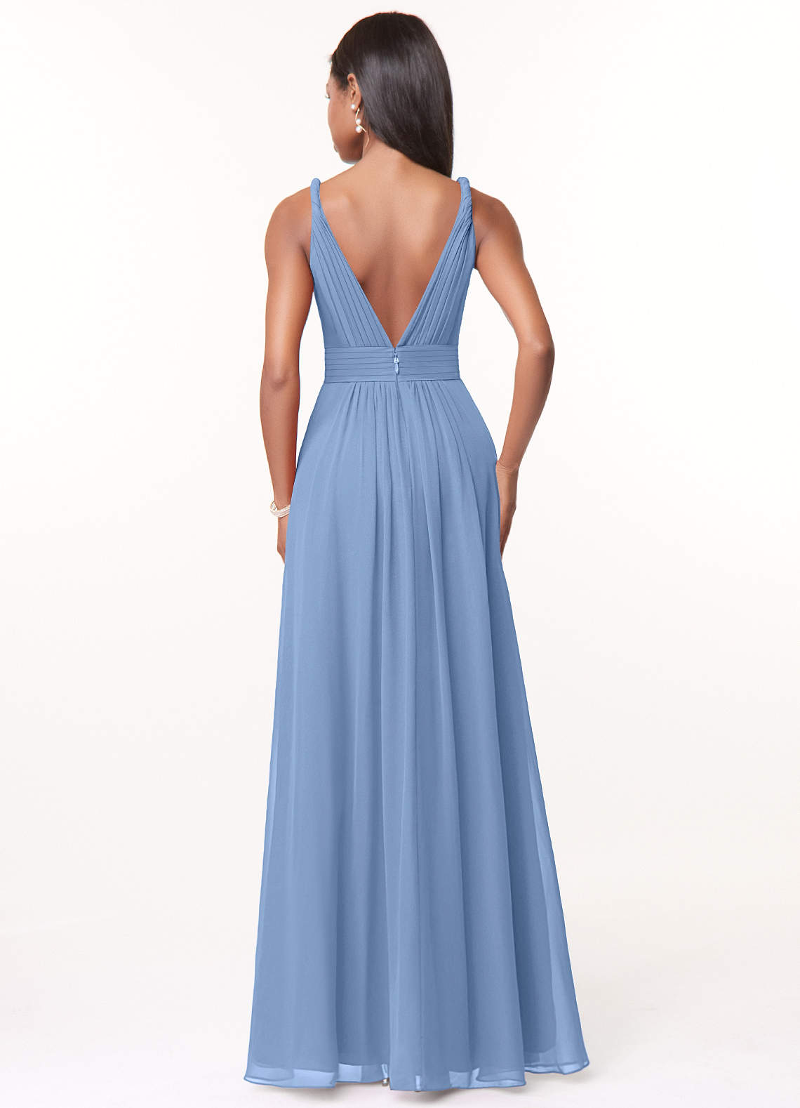 Steel Blue Azazie Maren Bridesmaid Dresses | Azazie