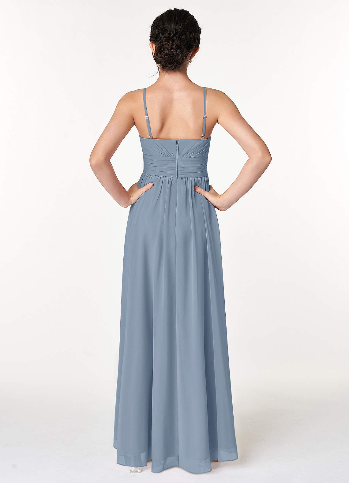 denim blue bridesmaid dresses