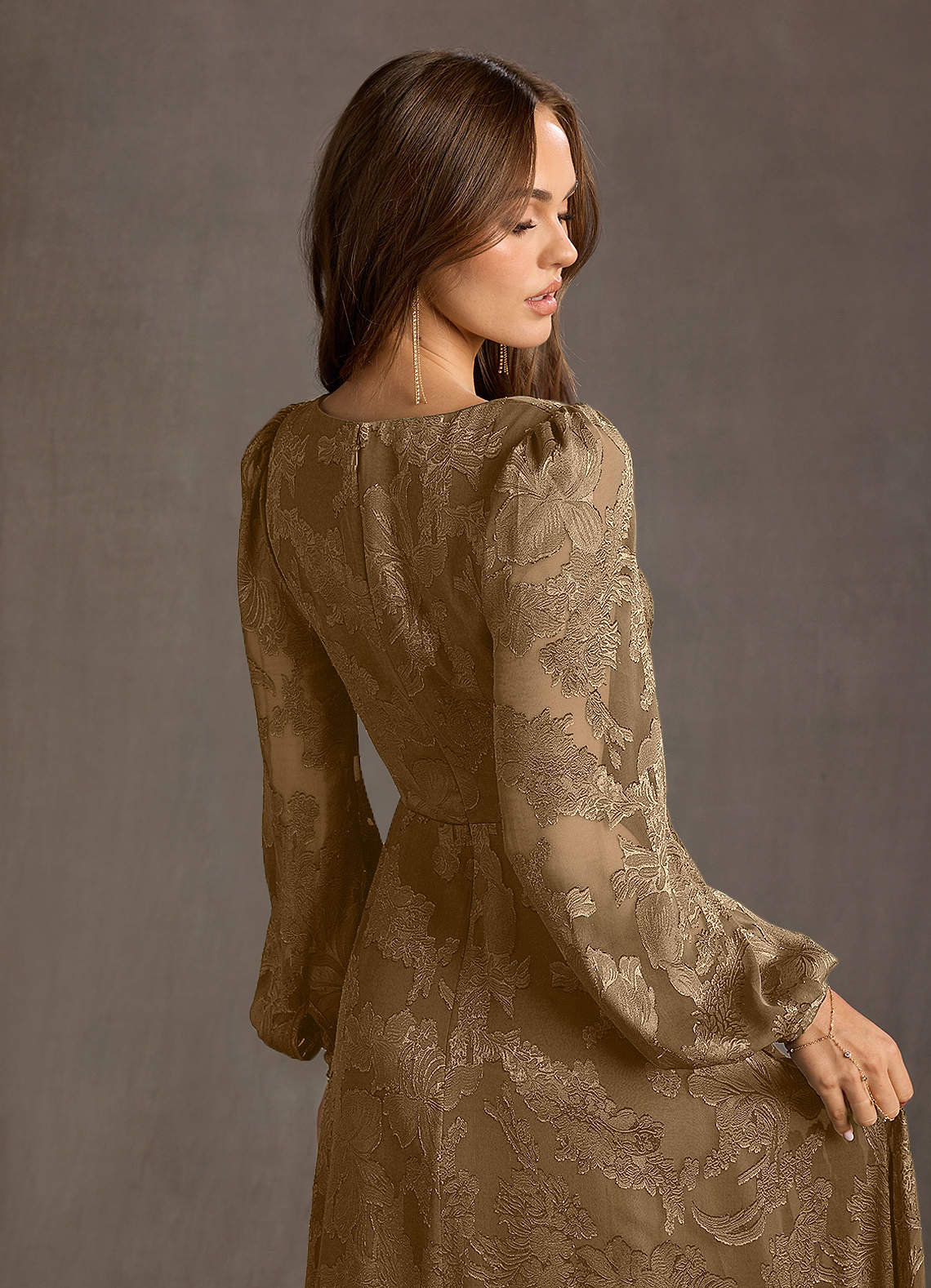 Savanah Mocha Maxi Dress Ready to Ship