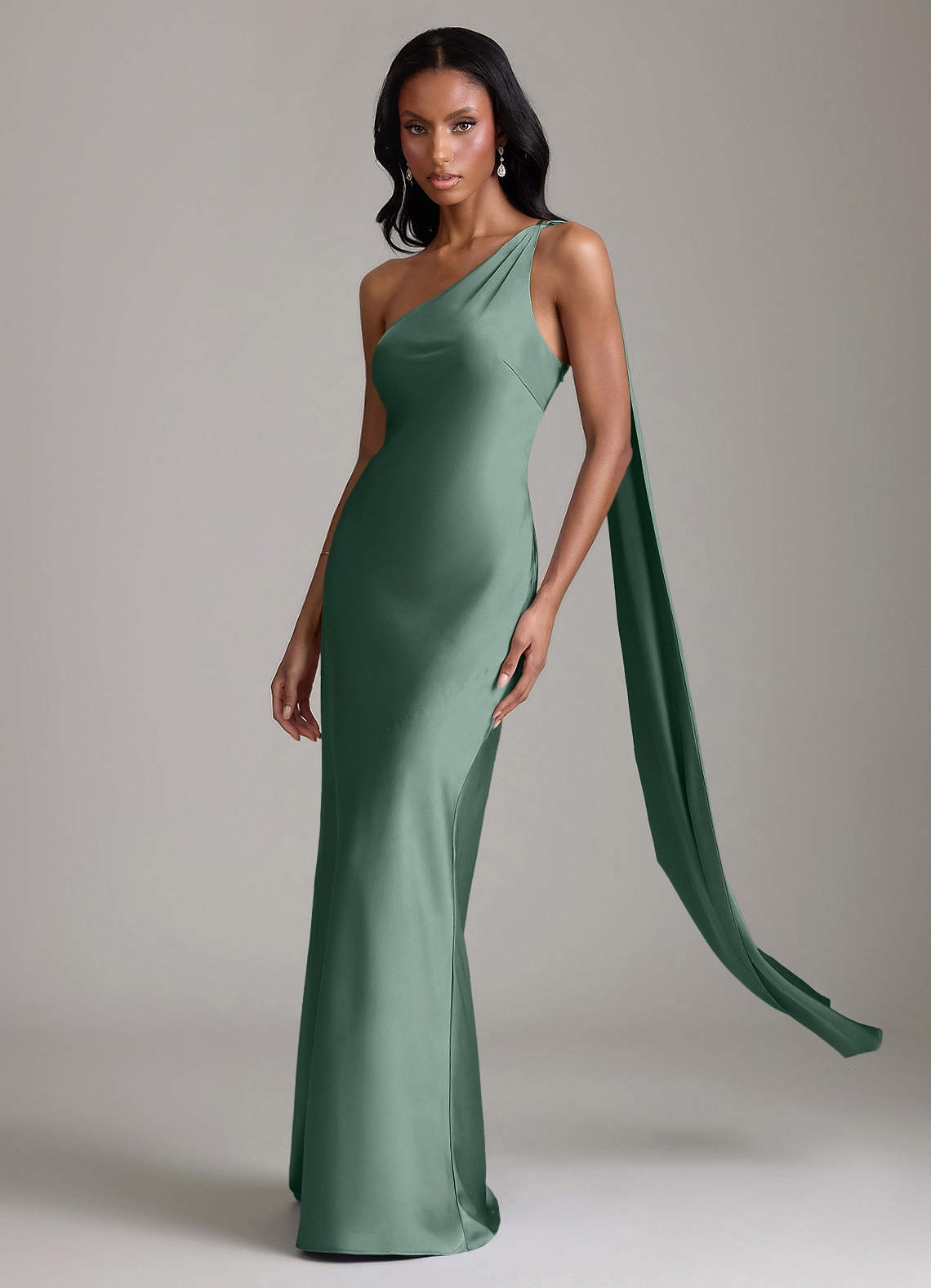 eucalyptus formal dress Azazie Juniper