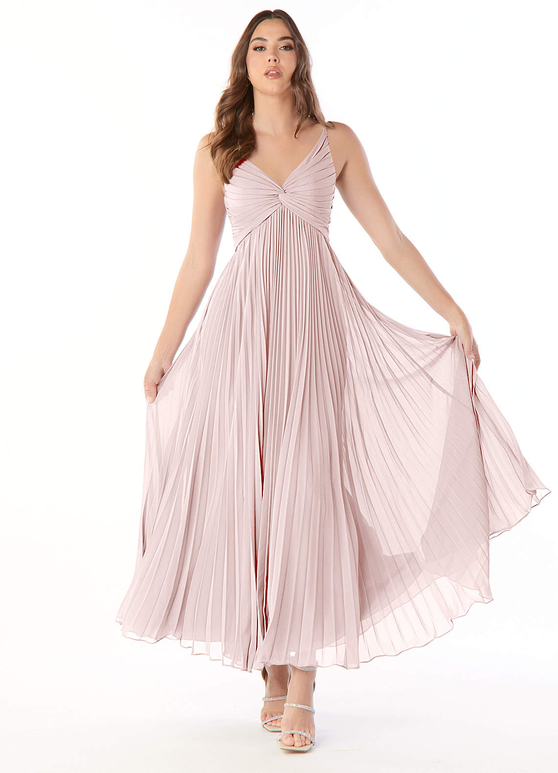 green emerald velvet dress Rose Pink Tiered Maxi Dress