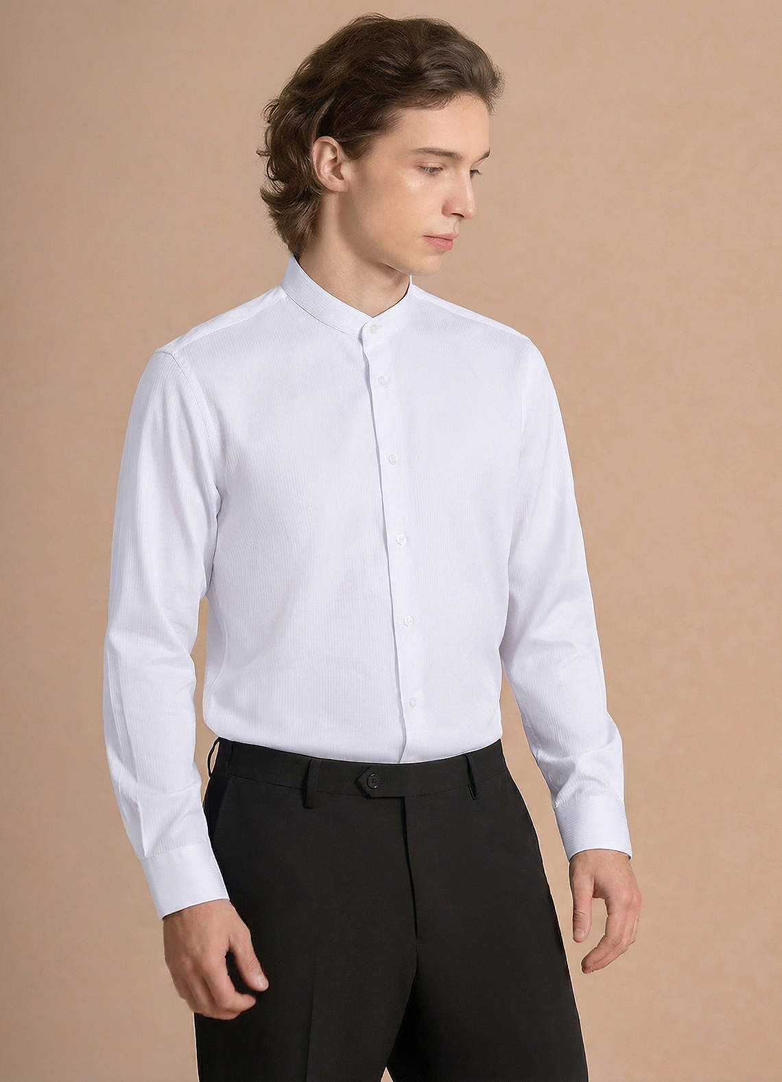 front Edward White 100% Cotton Non-Iron Dress Shirt