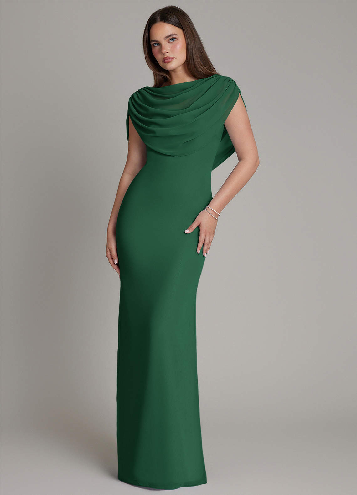 adrianna papell chiffon dresses Beaded Long Gown This floor Plus Size Floor Length Color:Brownmulti Colour_Hot Pink
