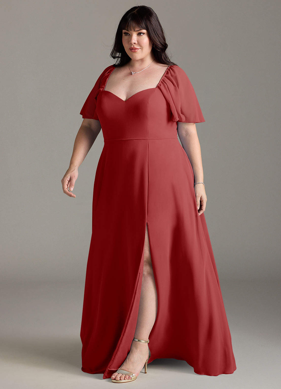 Big Tummy Long Gown For Plus Size Philippines Azazie Plus Size A-Line  V-Neck Floor-
