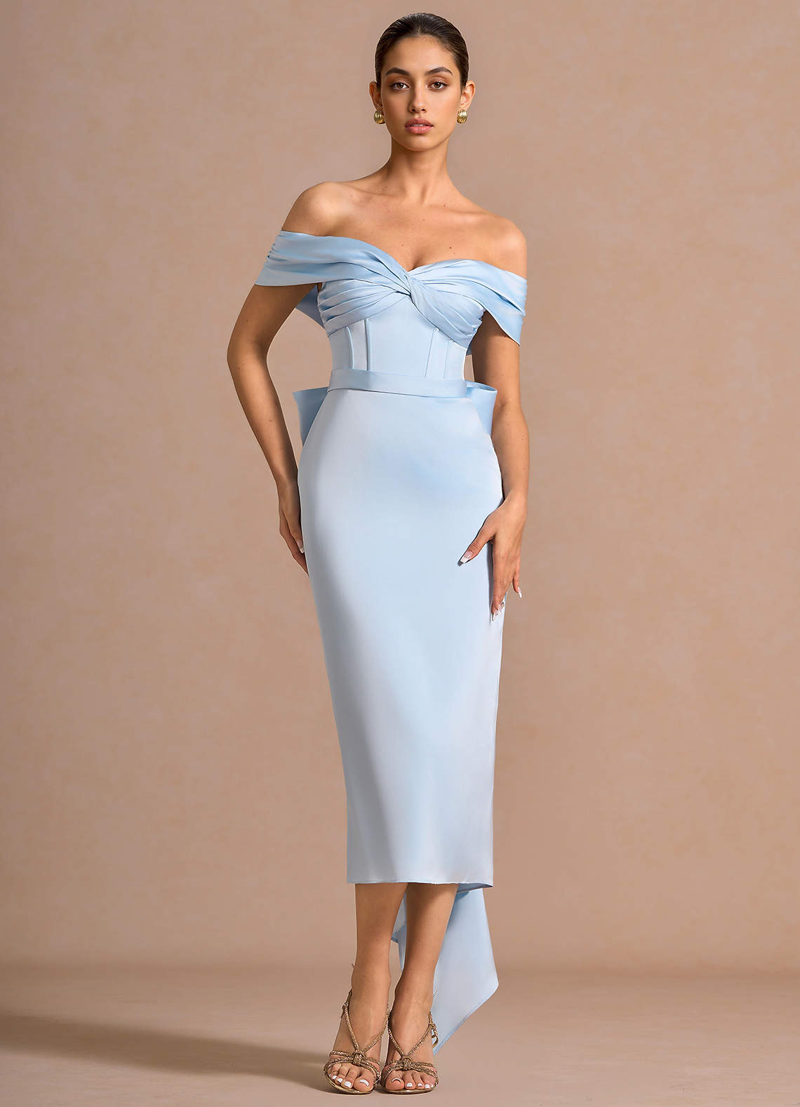 andrea midi dress Andrea Sky Blue Midi Dress