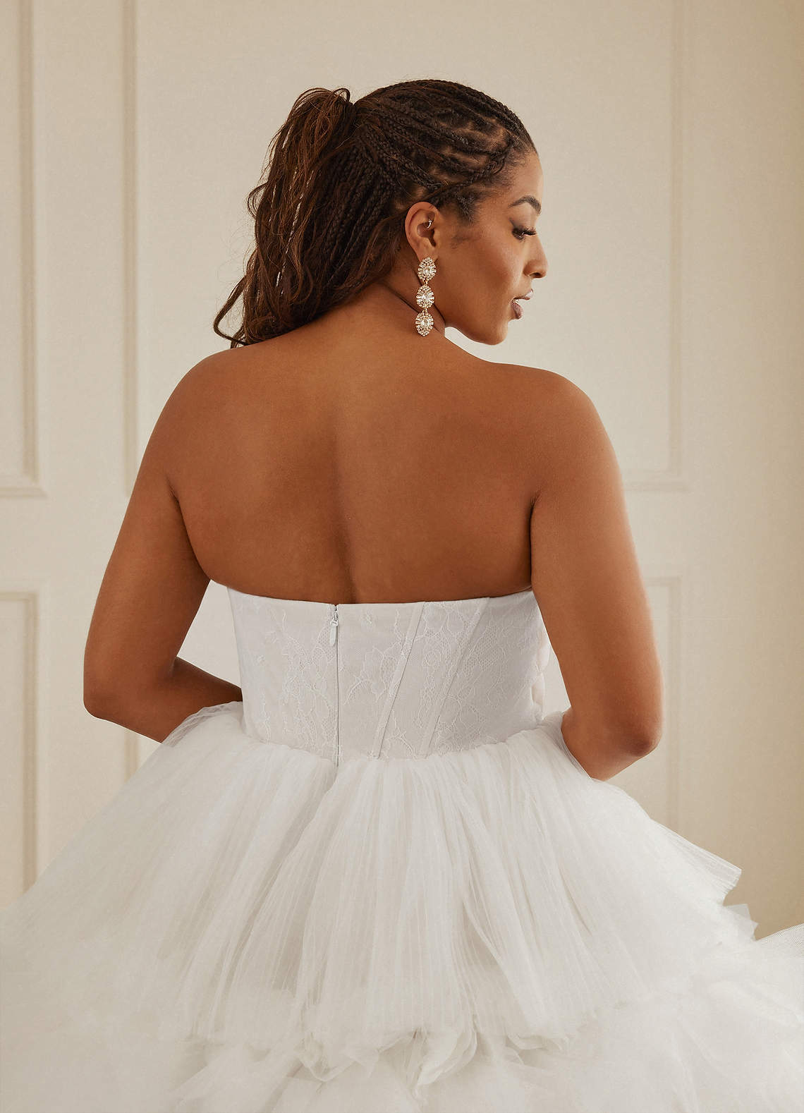 Christian Siriano Bridal for Azazie 2008 Wedding Dresses Diamond White Ball-Gown Sequins Tulle Dress image14