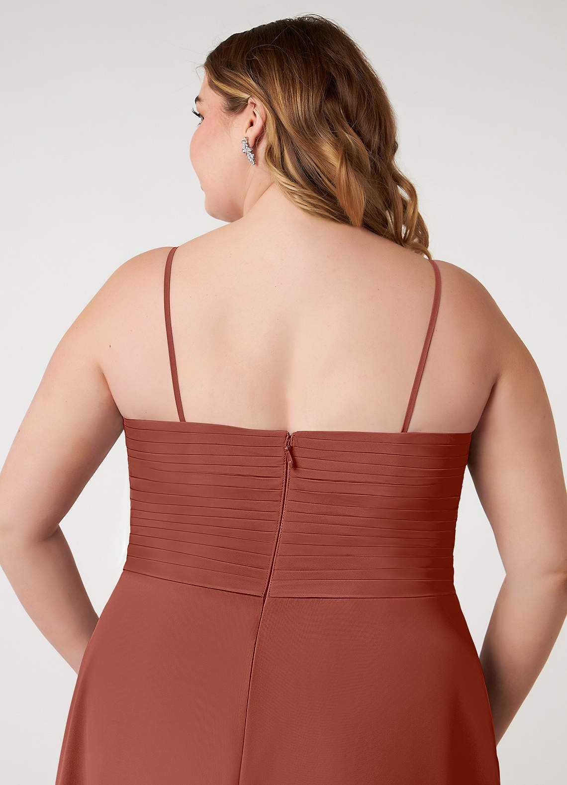 Azazie Arabella Allure Final Sale Desert Rose A-Line Sweetheart Neckline Chiffon Convertible Dress image14