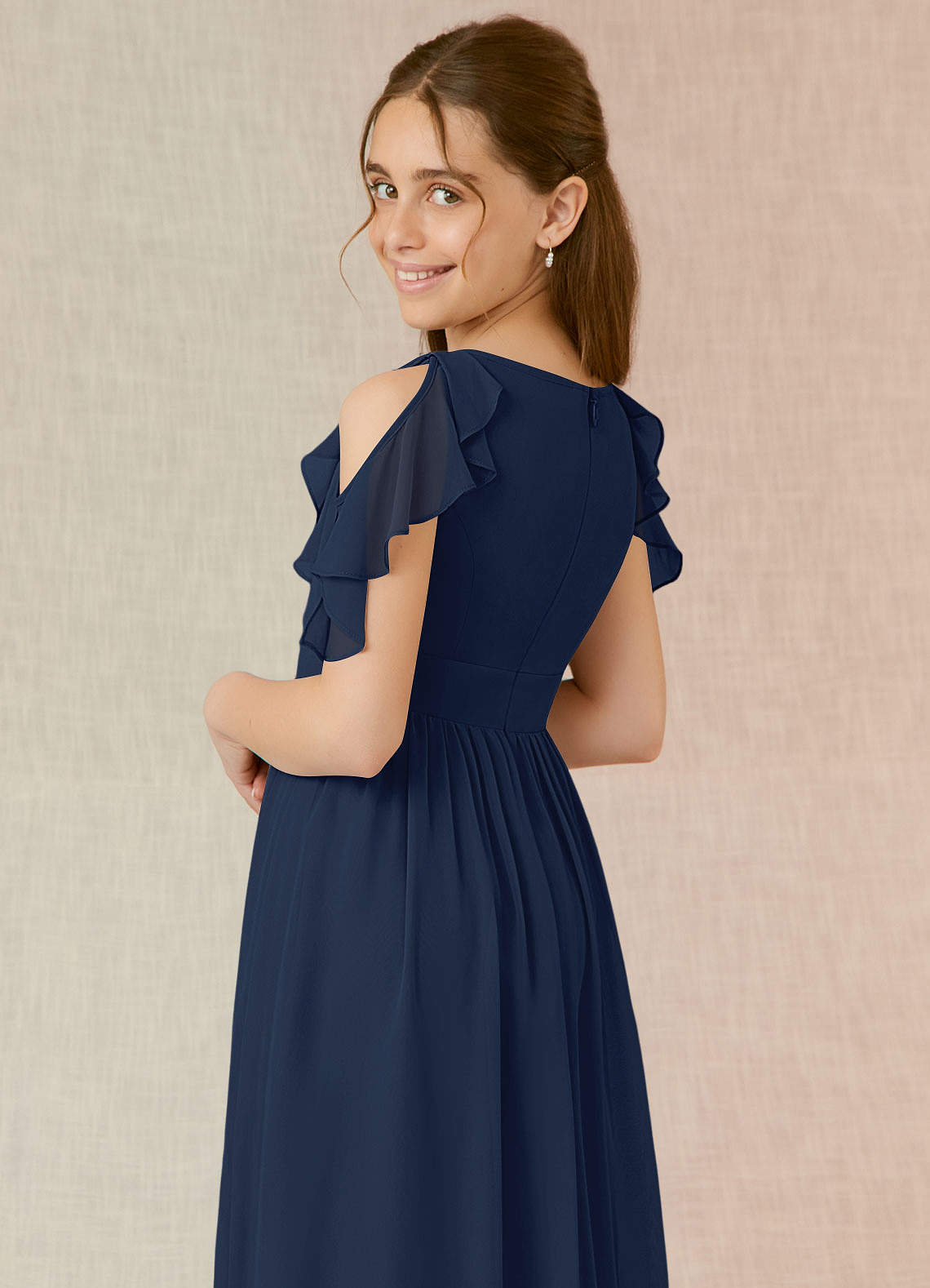 Dark Navy Azazie Strawberry JBD Junior Bridesmaid Dresses | Azazie