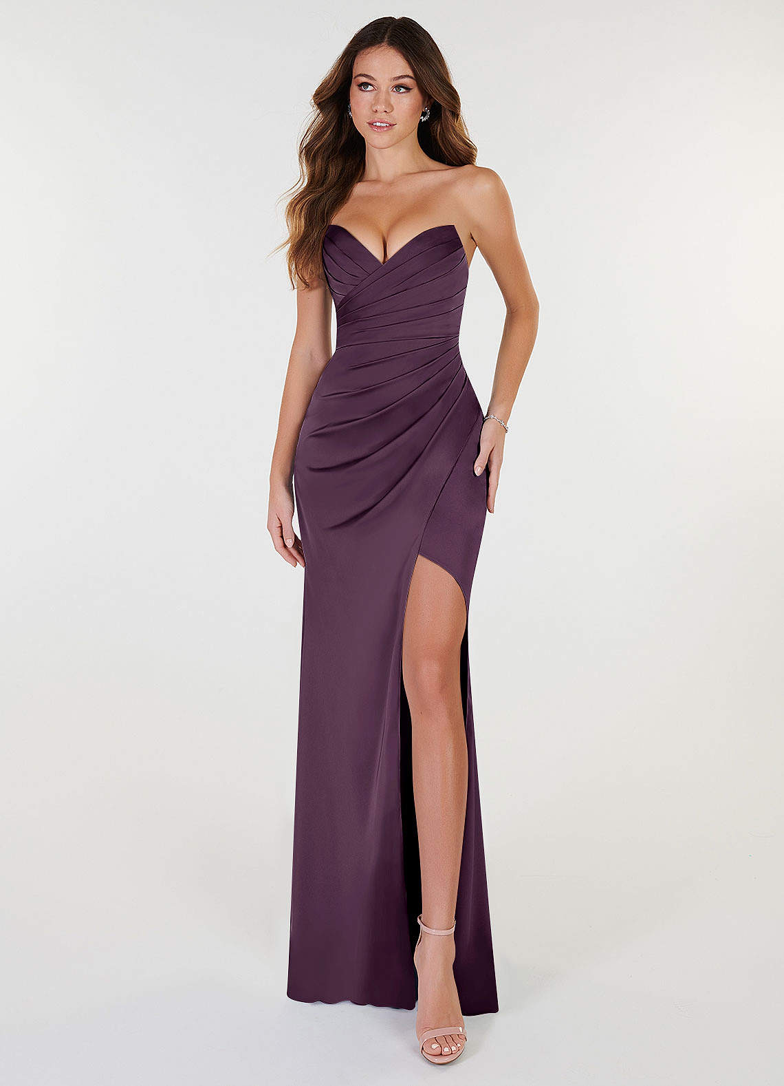 Azazie Yola Abiti da Damigella in Prugna | Azazie, image size:1140x1578