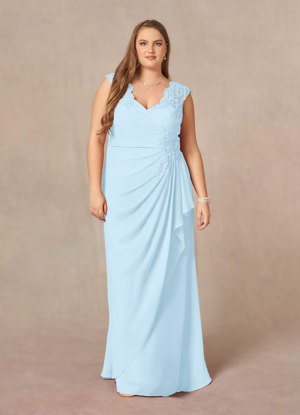 新品 USA SKY BLUE GOWN SMALL…SDE2 Sky_Blue_Maxi_Dress_with_Silve