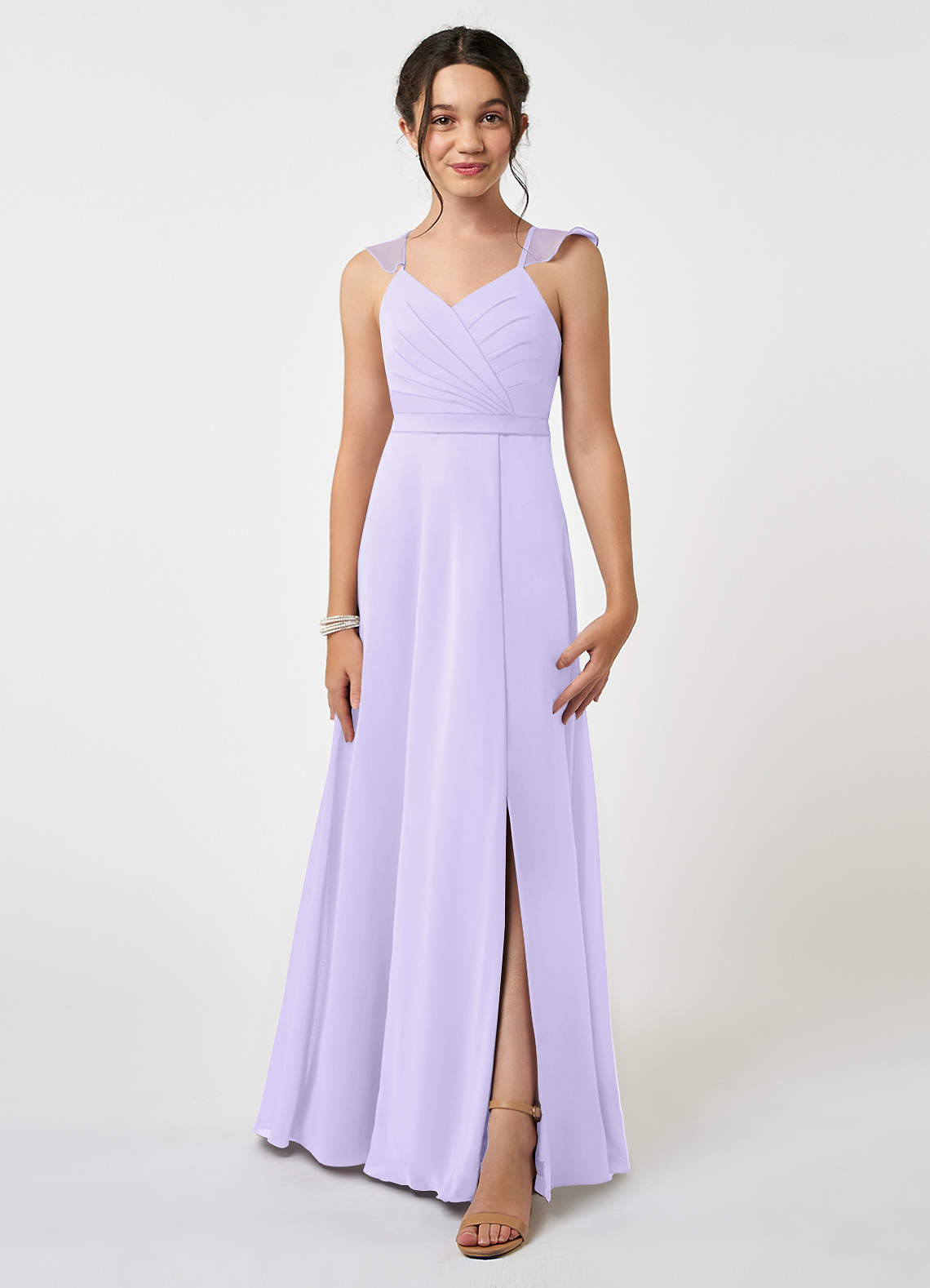 Lilac junior hot sale bridesmaid dresses