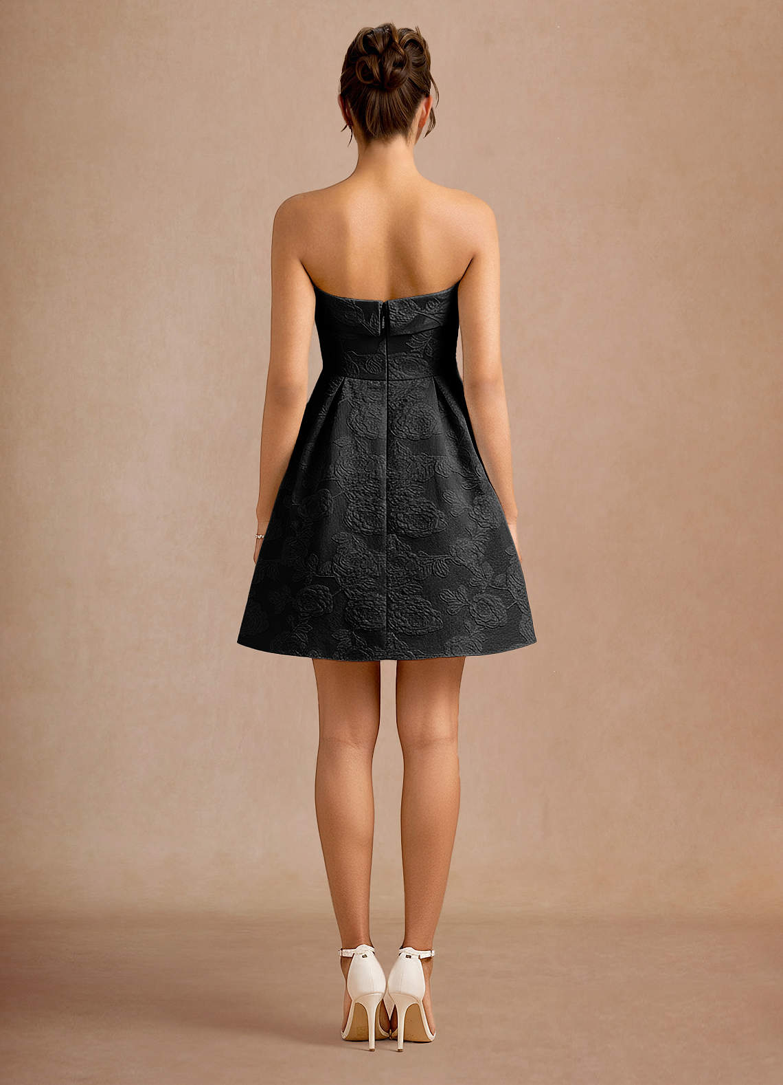 Clementine Black Mini Dress | Azazie