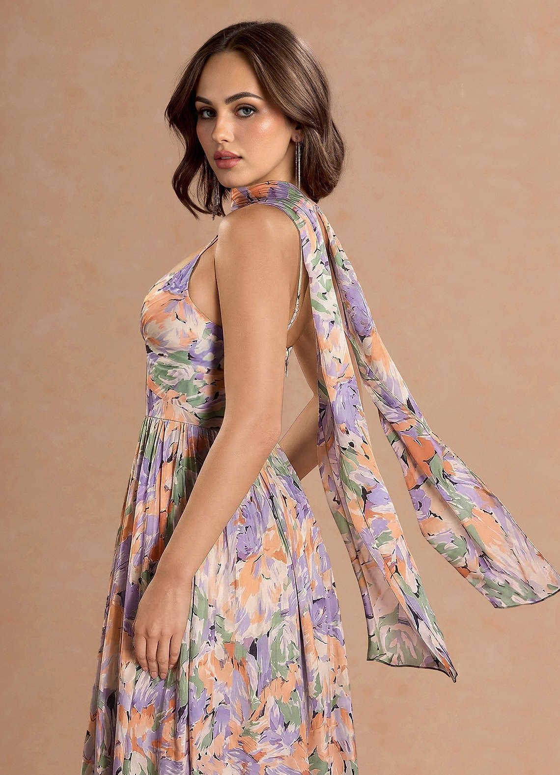 mauve green dress Palm Beach Tunic Dress