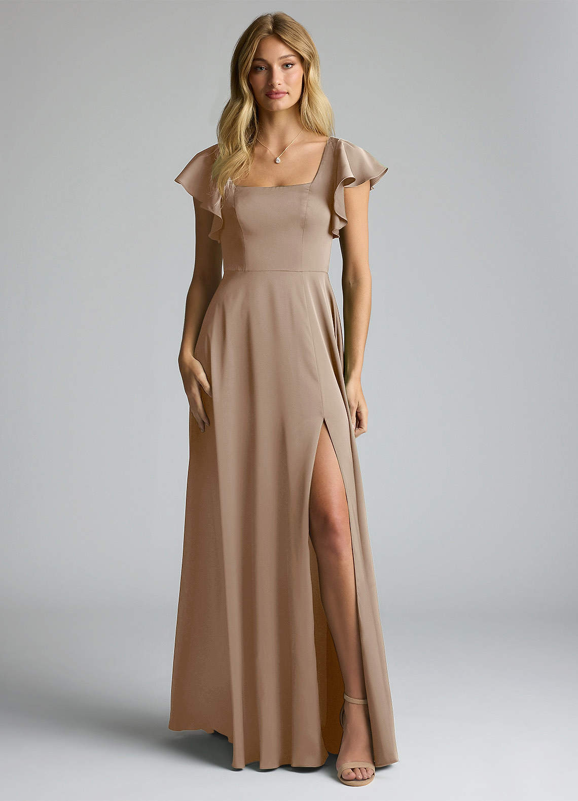 Azazie Bondi Taupe Bridesmaid Dresses Azazie