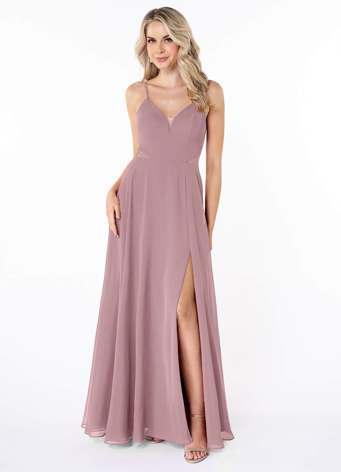 Desert Rose Azazie Zendaya Ready to Ship Bridesmaid Dresses | Azazie