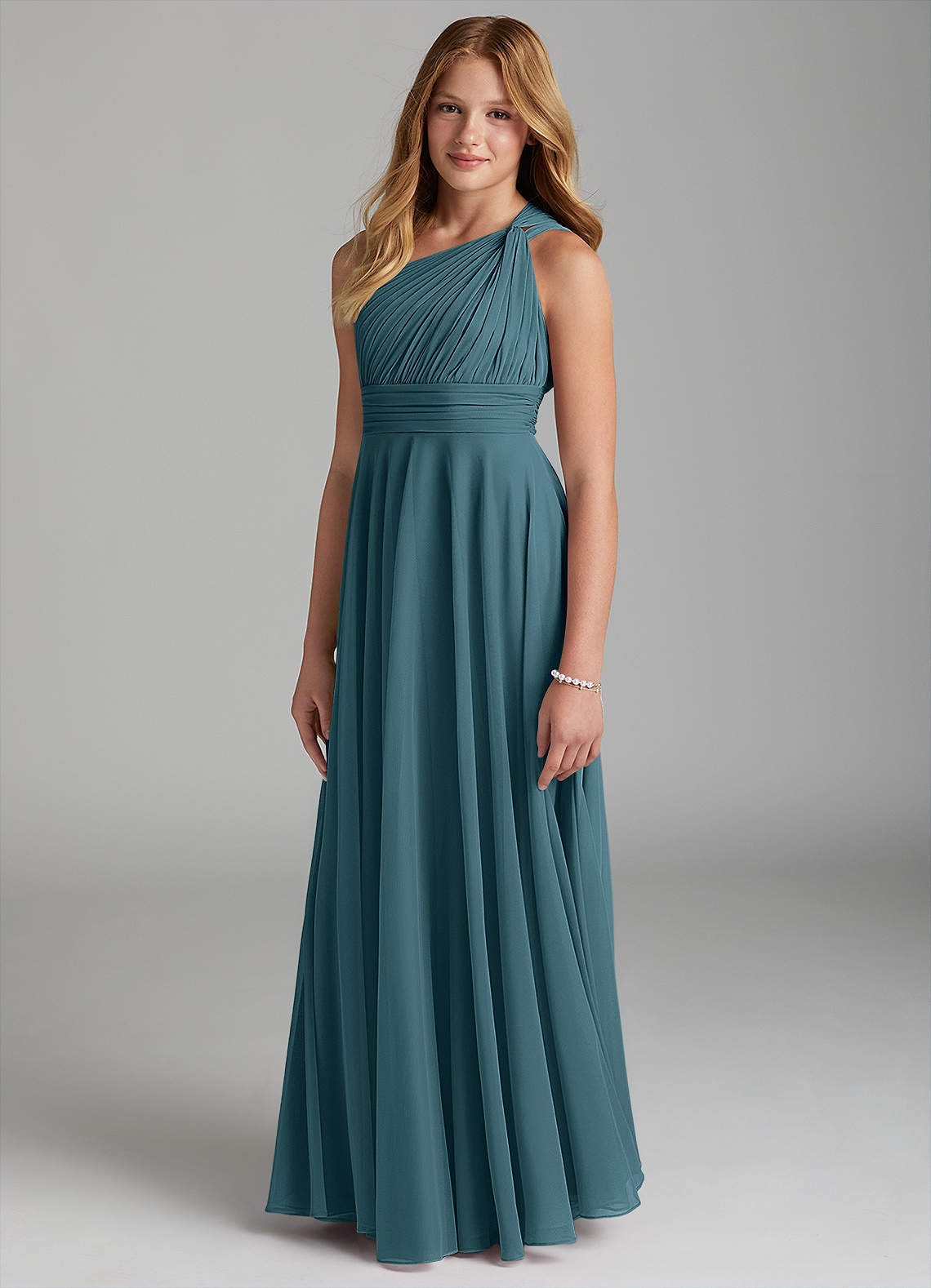 Azazie Charlize Junior Klä av A-Line i Maska image2