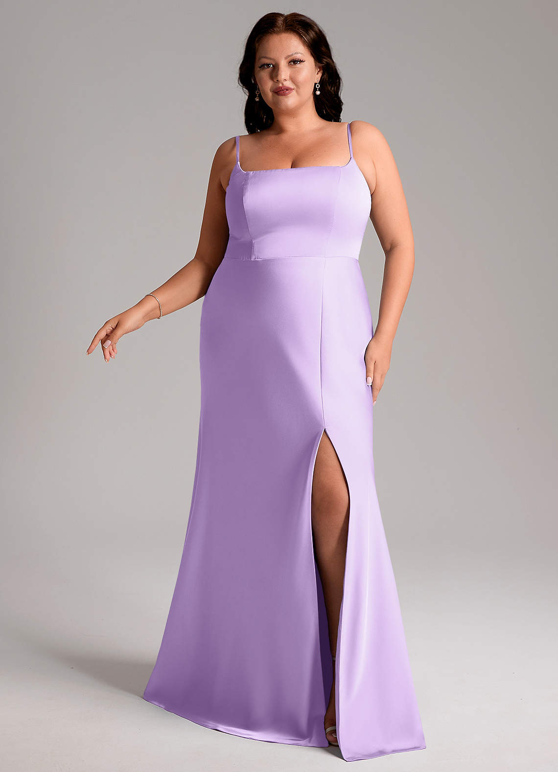 Purple Formal Dresses Plus Size Lavender Bridesmaid Dresses Dark Mauve  Bridesmaid Dress Chiffon Size 2X Birdy