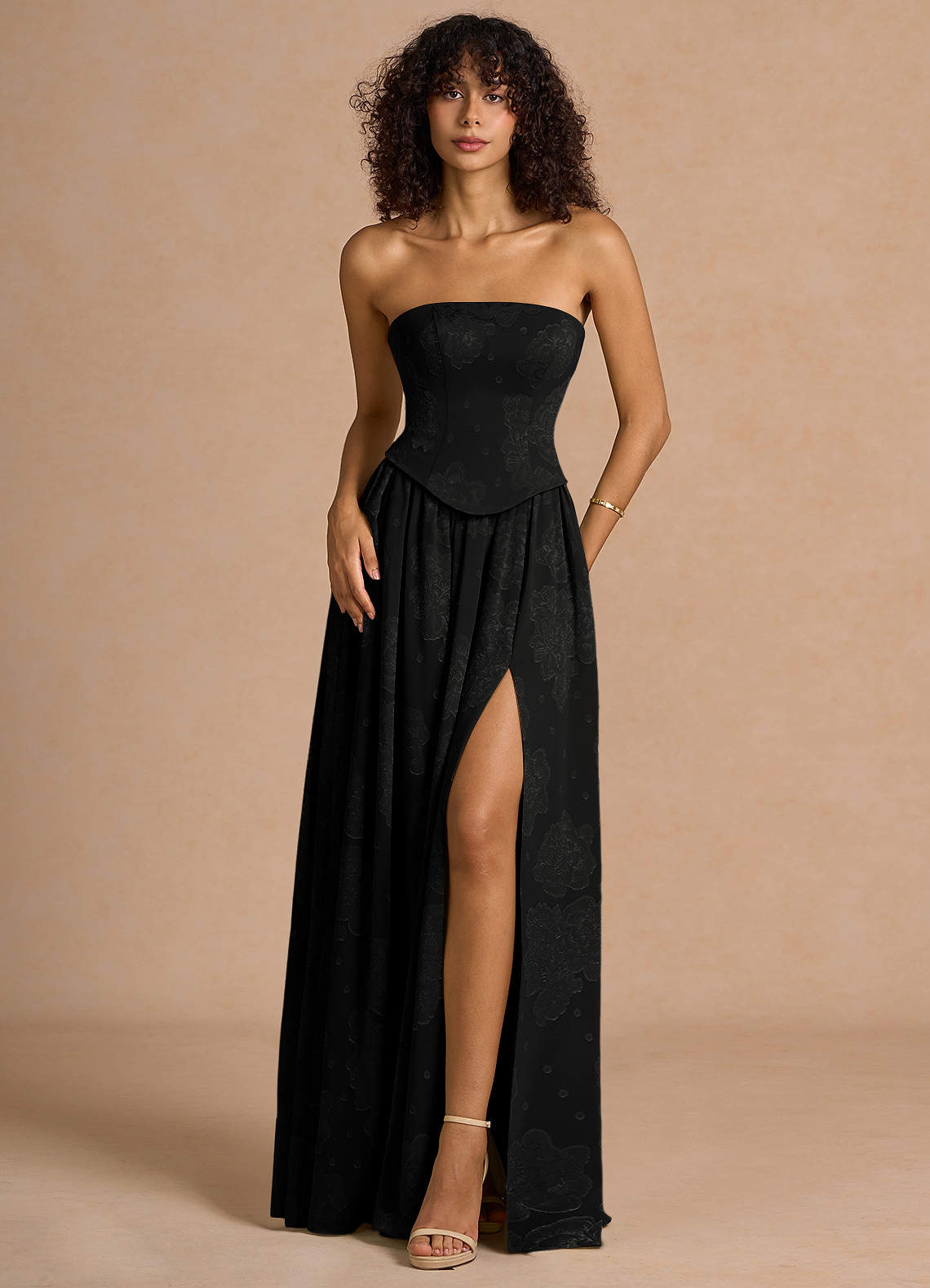 suknia Czarny Maxi Isaura image3